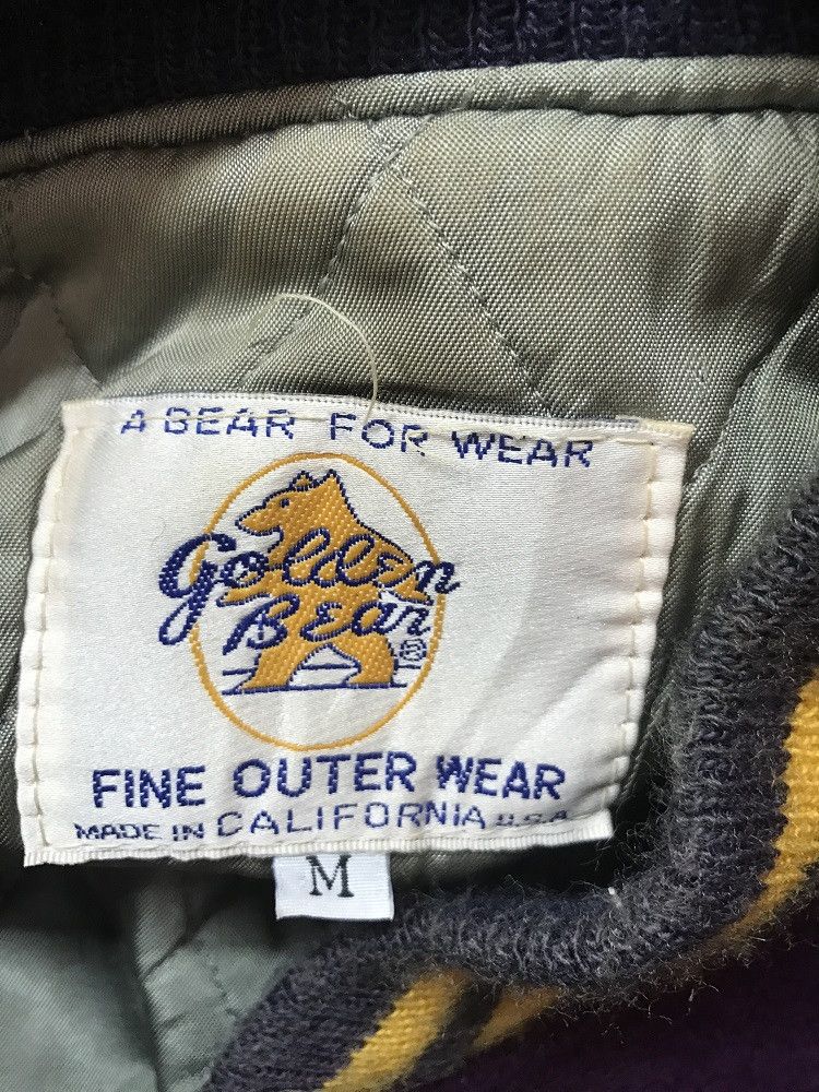 Golden Bear Vintage GOLDEN BEAR Made in USA Leather Sleeve Varsity Size US M / EU 48-50 / 2 - 23 Thumbnail