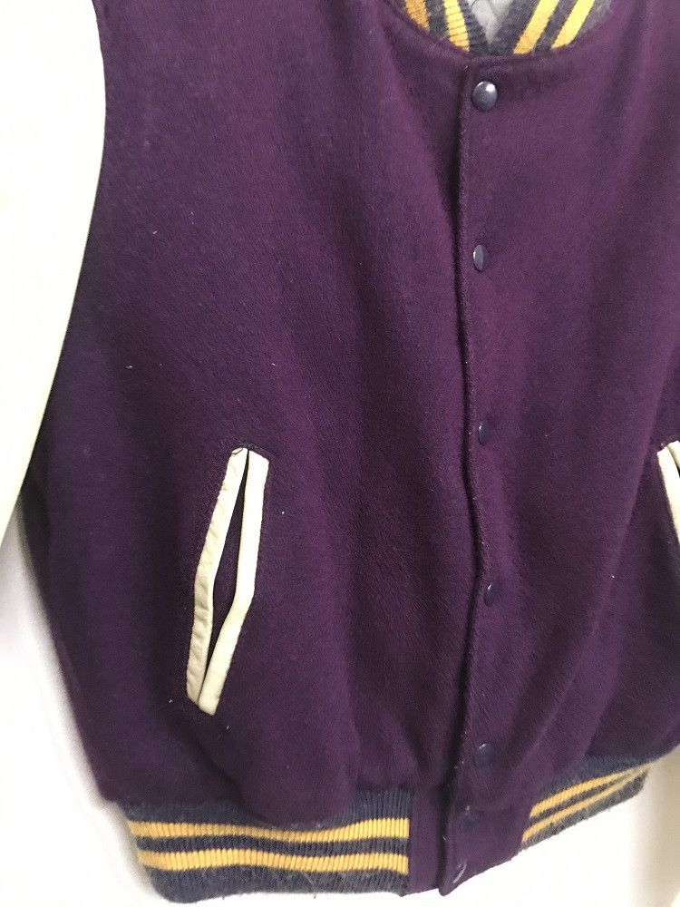 Golden Bear Vintage GOLDEN BEAR Made in USA Leather Sleeve Varsity Size US M / EU 48-50 / 2 - 6 Thumbnail