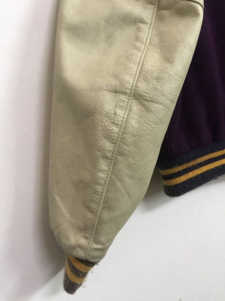 Golden Bear Vintage GOLDEN BEAR Made in USA Leather Sleeve Varsity Size US M / EU 48-50 / 2 - 19 Thumbnail