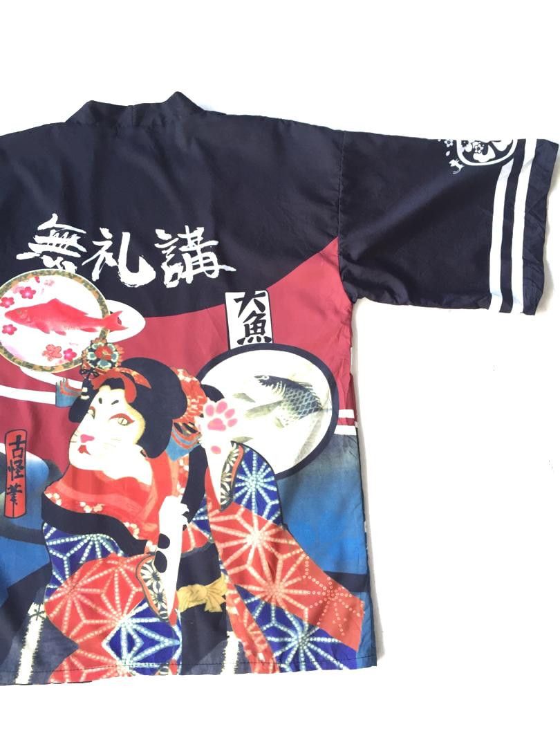 Japanese Brand 💥Final💥Japanese Traditional Muzicun Giesha kimono overprint Size US L / EU 52-54 / 3 - 5 Thumbnail