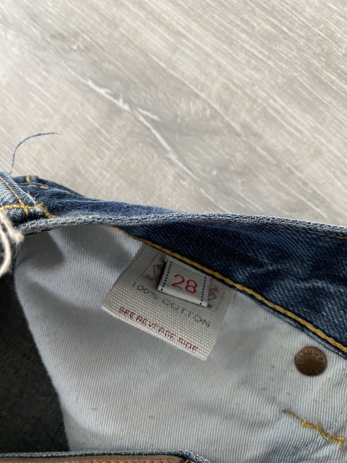 Evisu Evisu jeans daicock vintage selvedge navy white big logo Size US 28 / EU 44 - 11 Thumbnail
