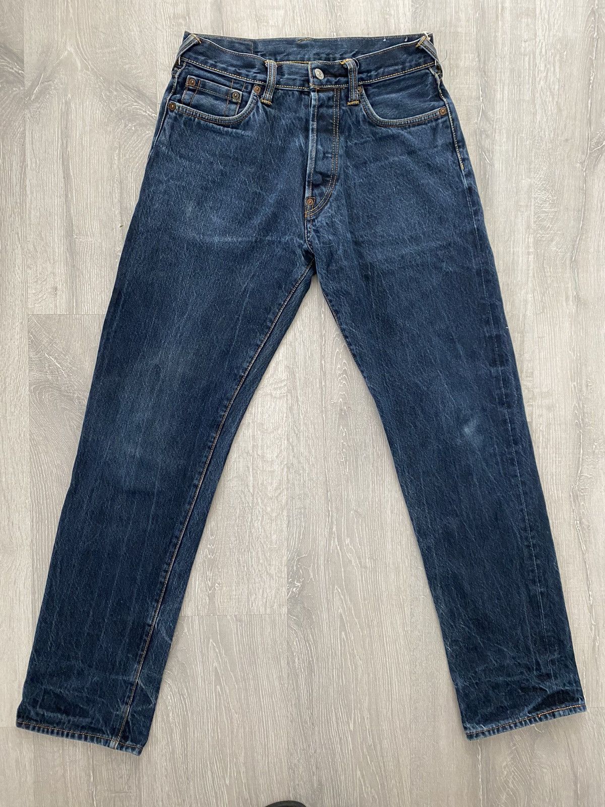 Evisu Evisu jeans daicock vintage selvedge navy white big logo Size US 28 / EU 44 - 8 Thumbnail