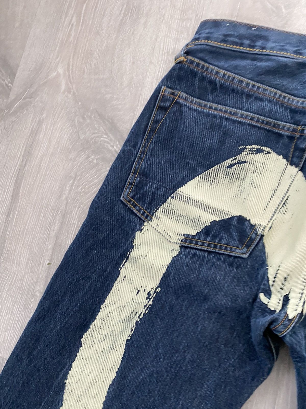 Evisu Evisu jeans daicock vintage selvedge navy white big logo Size US 28 / EU 44 - 5 Thumbnail