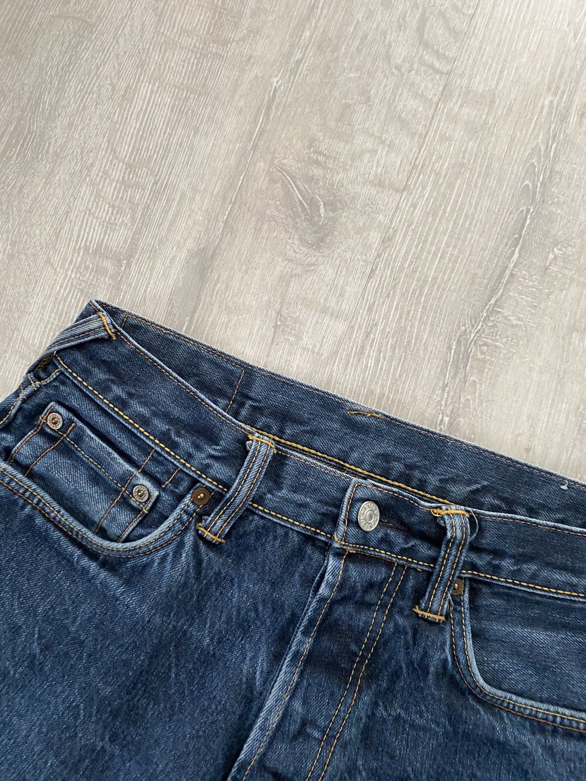 Evisu Evisu jeans daicock vintage selvedge navy white big logo Size US 28 / EU 44 - 10 Thumbnail