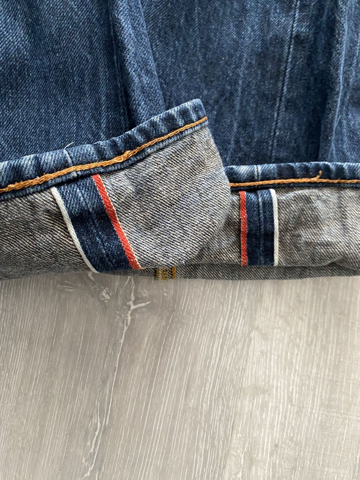Evisu Evisu jeans daicock vintage selvedge navy white big logo Size US 28 / EU 44 - 12 Thumbnail