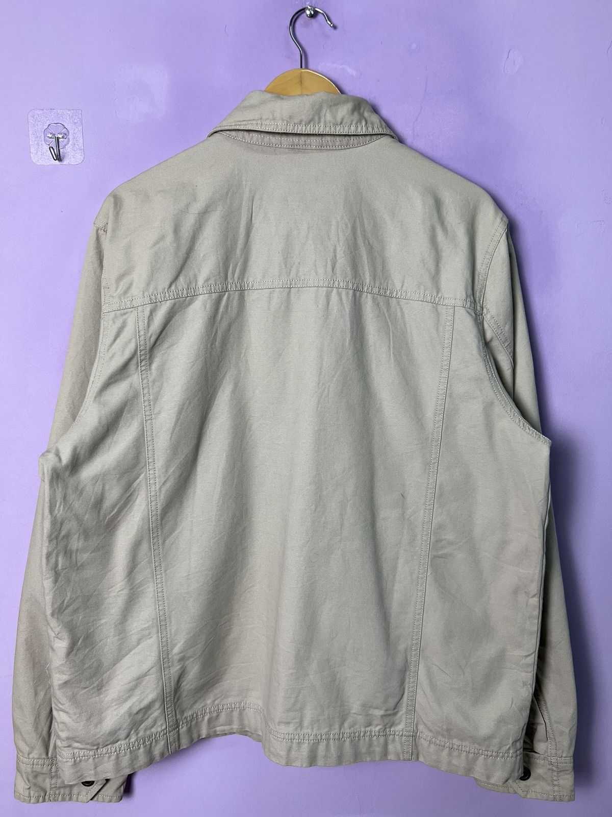 Eddie Bauer 🔥Eddie Bauer Khaki Zipper Chore Jacket Size US L / EU 52-54 / 3 - 3 Thumbnail