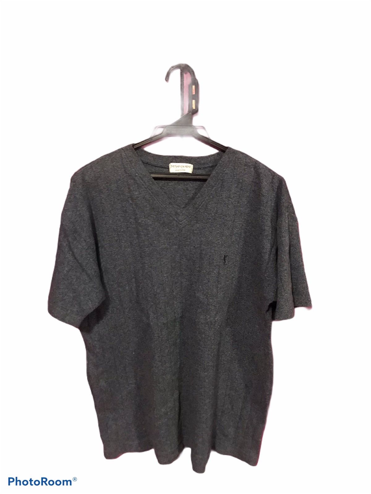 Yves Saint Laurent YVES SAINT LAUREN TEE SHIRT VEE NECT Size US M / EU 48-50 / 2 - 2 Thumbnail