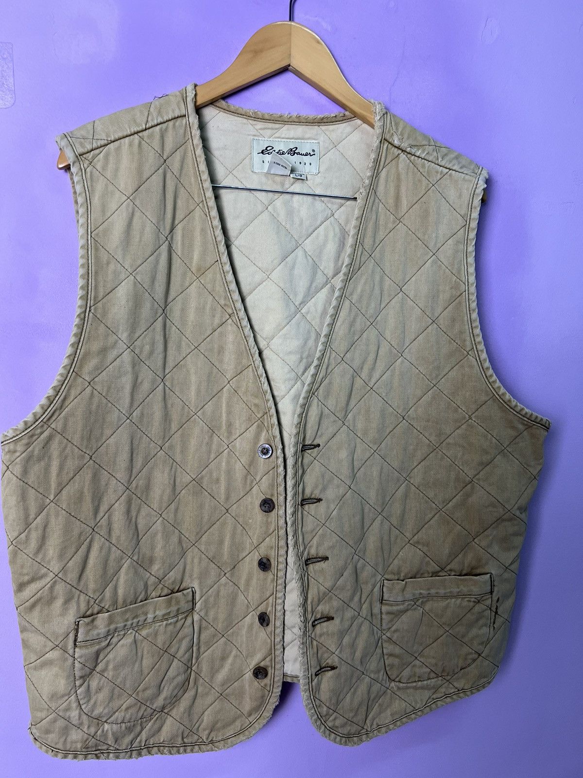 Eddie Bauer 🔥Rare Eddie Bauer Quilted Vest Size US L / EU 52-54 / 3 - 7 Thumbnail