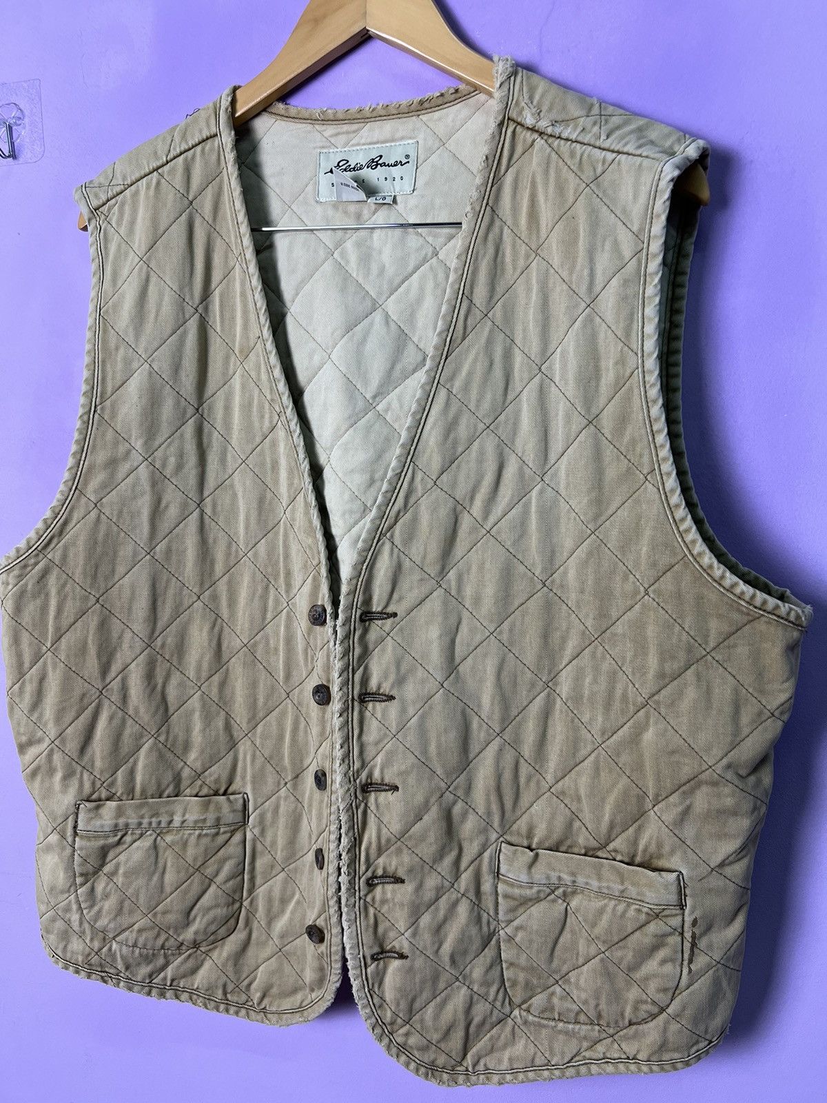 Eddie Bauer 🔥Rare Eddie Bauer Quilted Vest Size US L / EU 52-54 / 3 - 6 Thumbnail