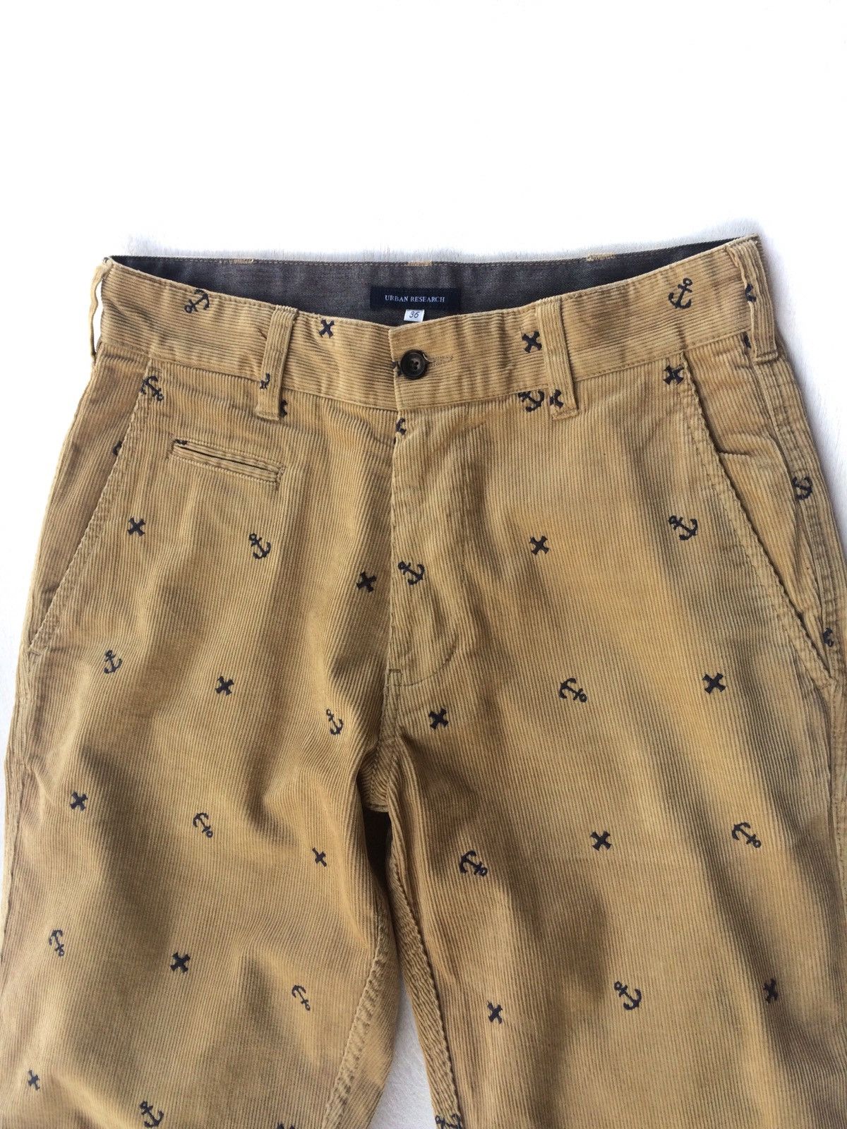 URBAN RESEARCH DOORS Japanese Brand Urban Research Cordroy Overprint Casual Pant Size US 30 / EU 46 - 2 Thumbnail