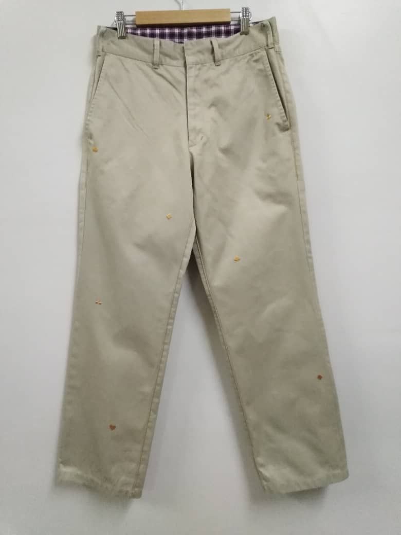 Japan Designer Embroidred Spade Ace Hiromichi Nakano Pant