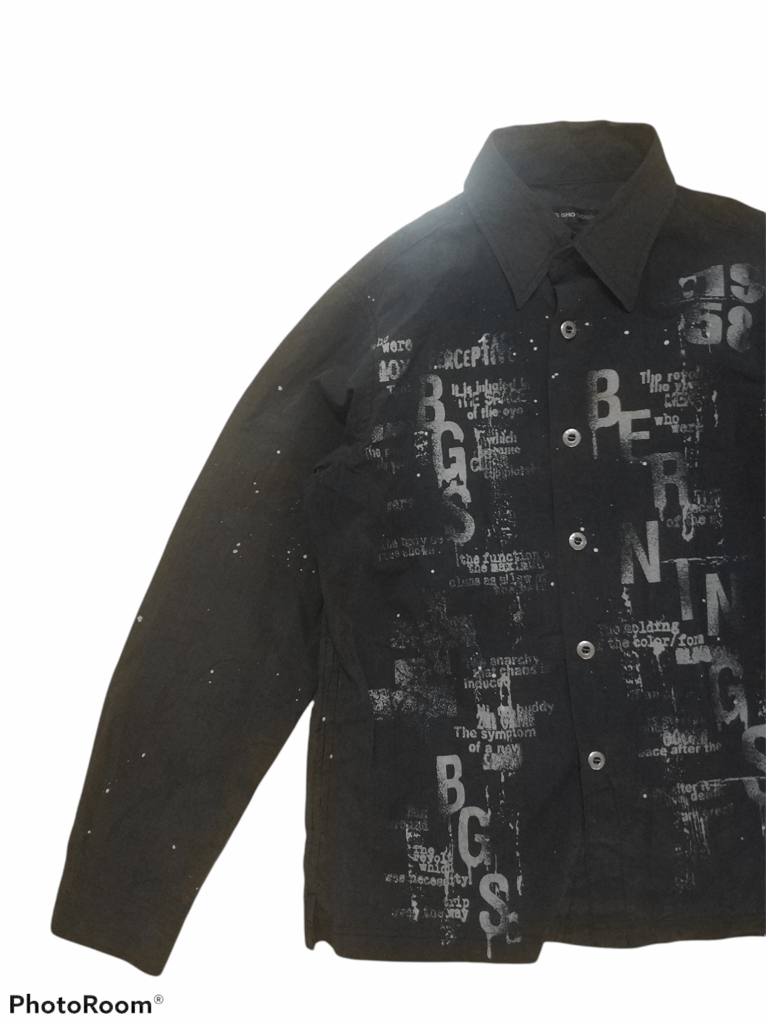 If Six Was Nine 🔥Paint Splatter Bernings Sho Button Shirt Size US S / EU 44-46 / 1 - 3 Thumbnail