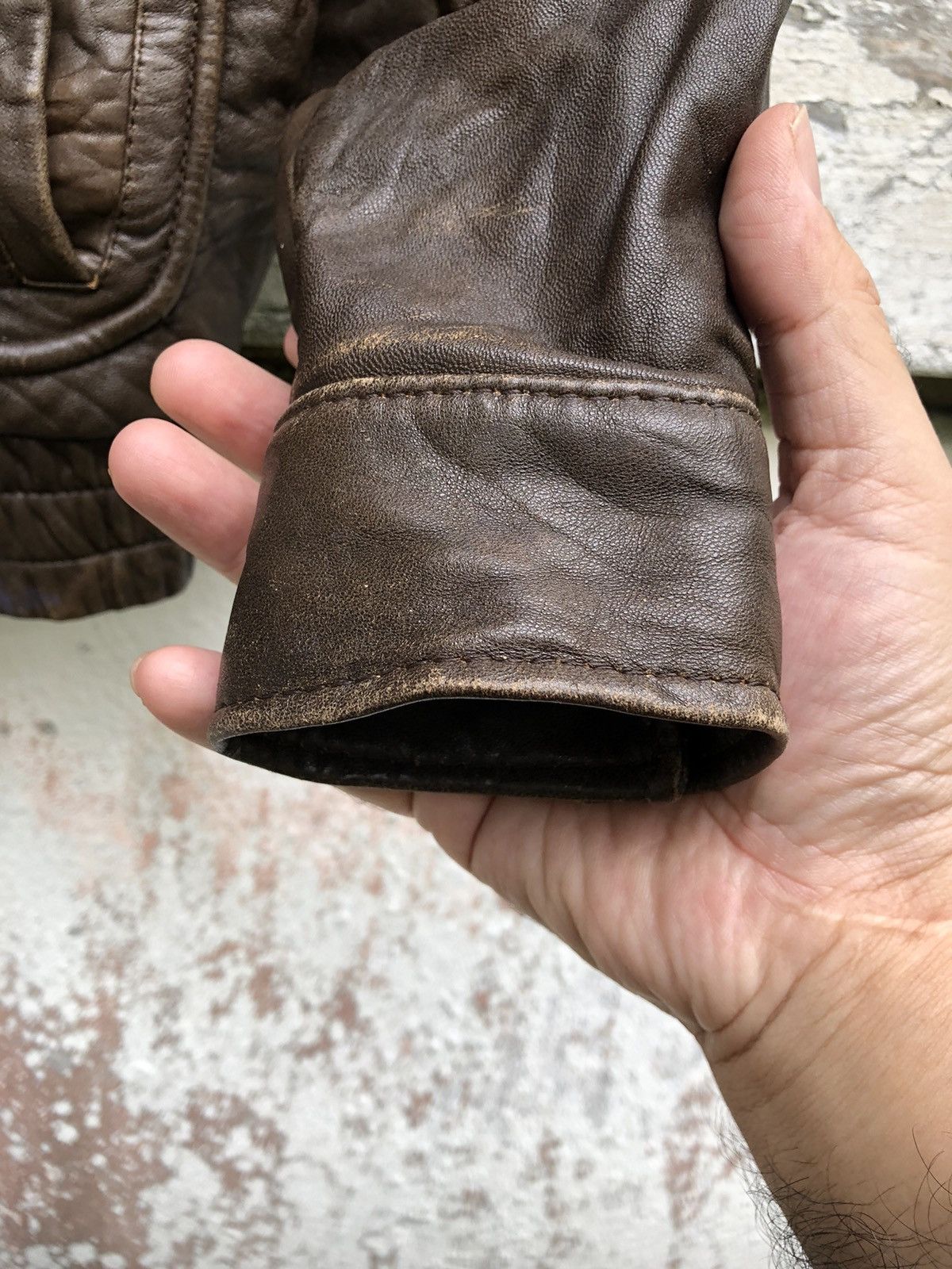 Genuine Leather × Vintage Us Armed Forces Aviator Jacket Leather By Aero Craft M.F.G Size US S / EU 44-46 / 1 - 9 Thumbnail
