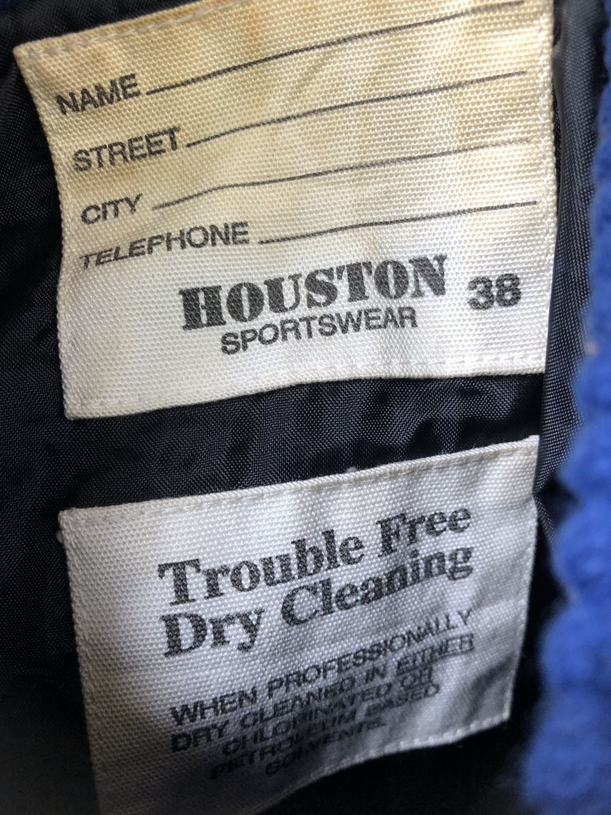 Vintage Houston Sportwear La Shon Wool Varsity Jacket Size US M / EU 48-50 / 2 - 11 Thumbnail