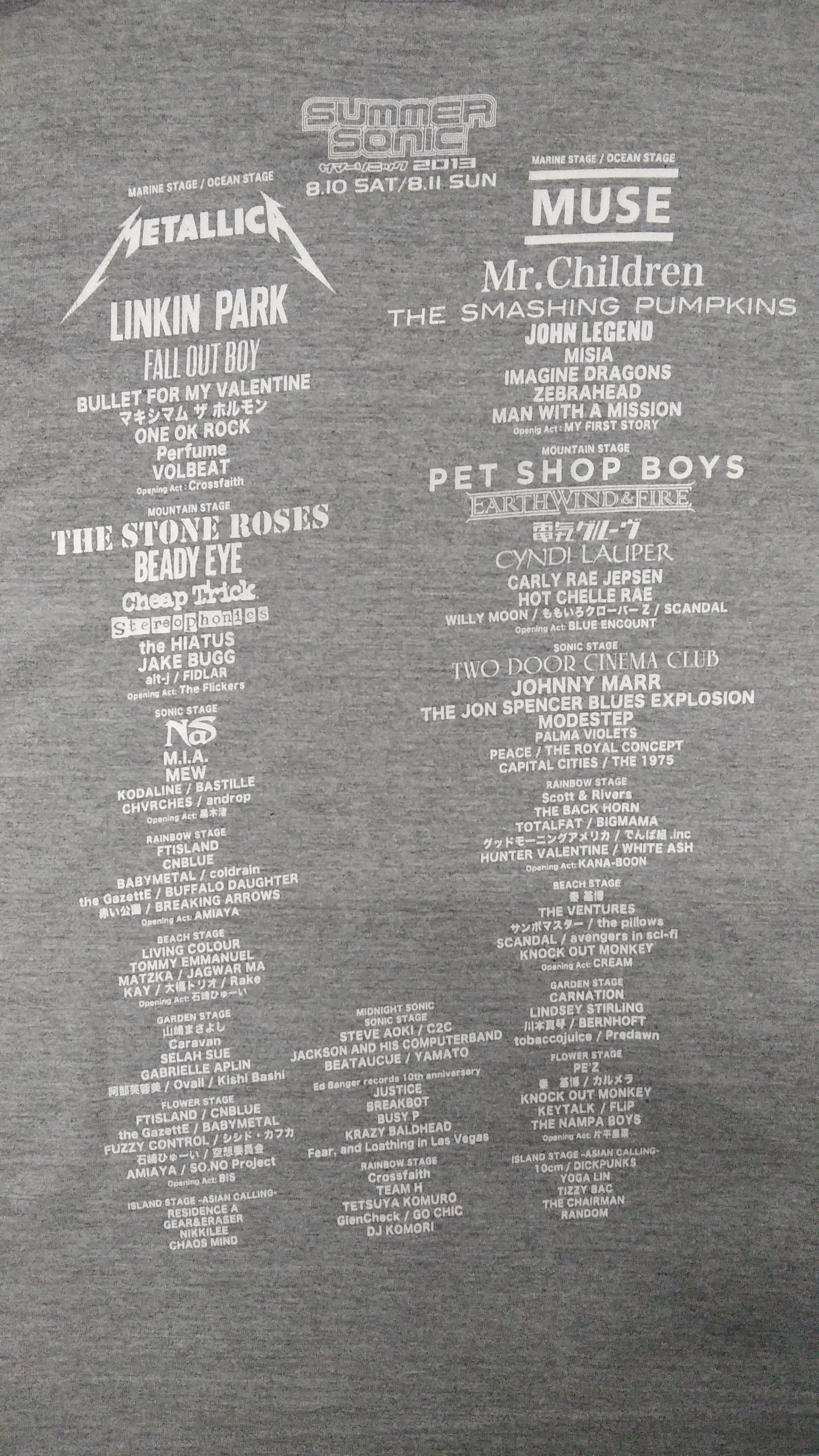 Band Tees Vintage summer sonic Band t- shirt Size US M / EU 48-50 / 2 - 6 Thumbnail