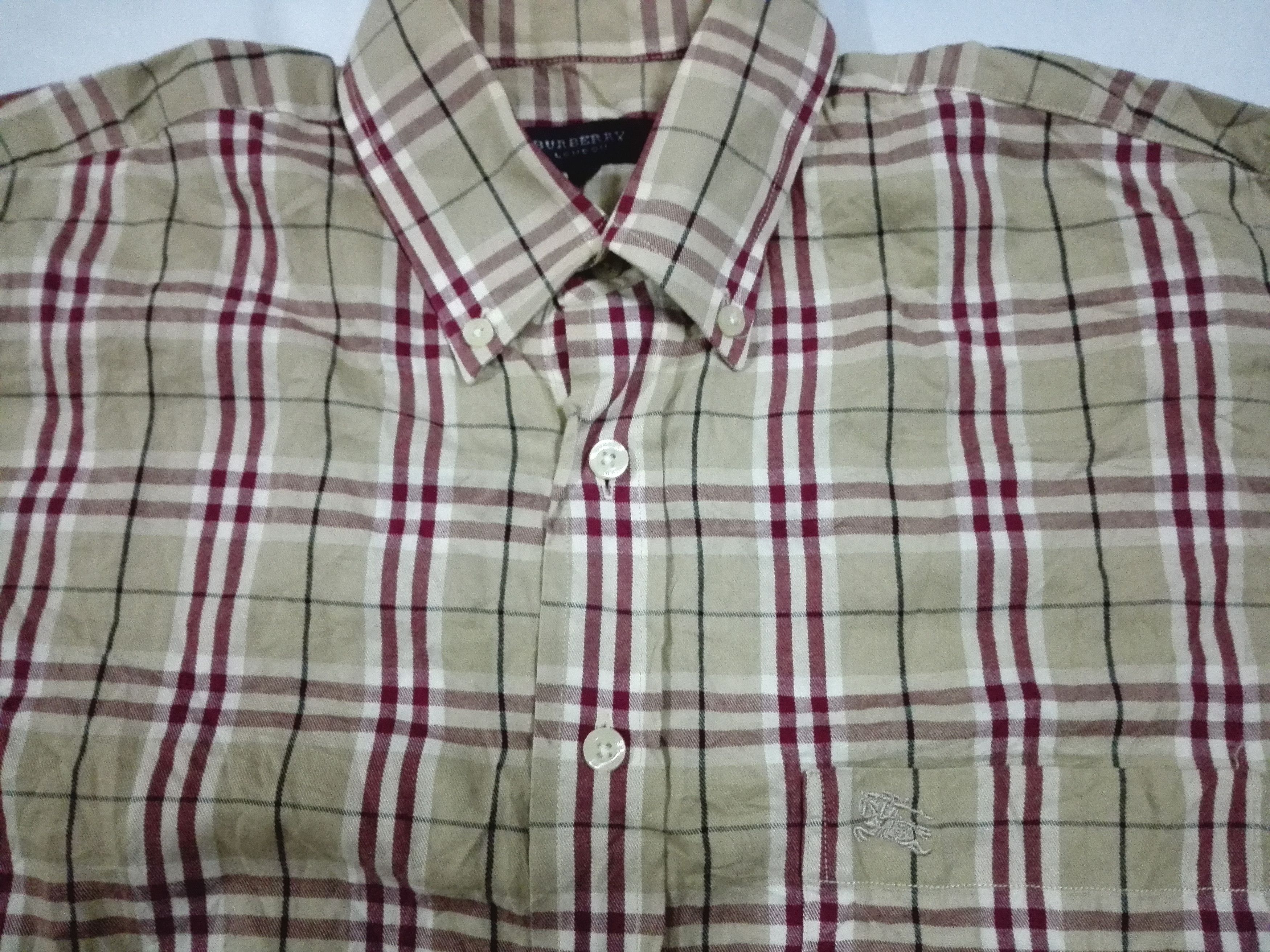 Burberry BURBERRY LONDON BRIT Nova Check Monogram Shirt Size US M / EU 48-50 / 2 - 2 Thumbnail