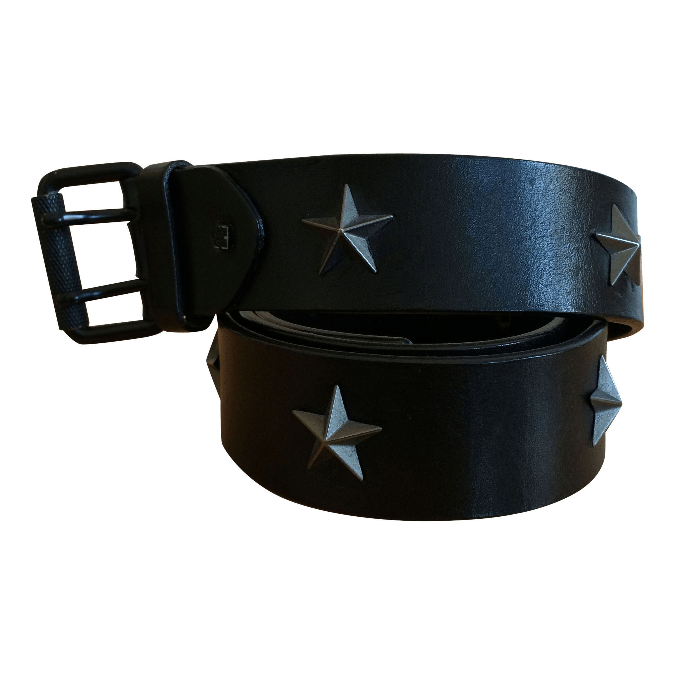 image of Givenchy Stars Leather Belt in Black, Men's (Size 32)