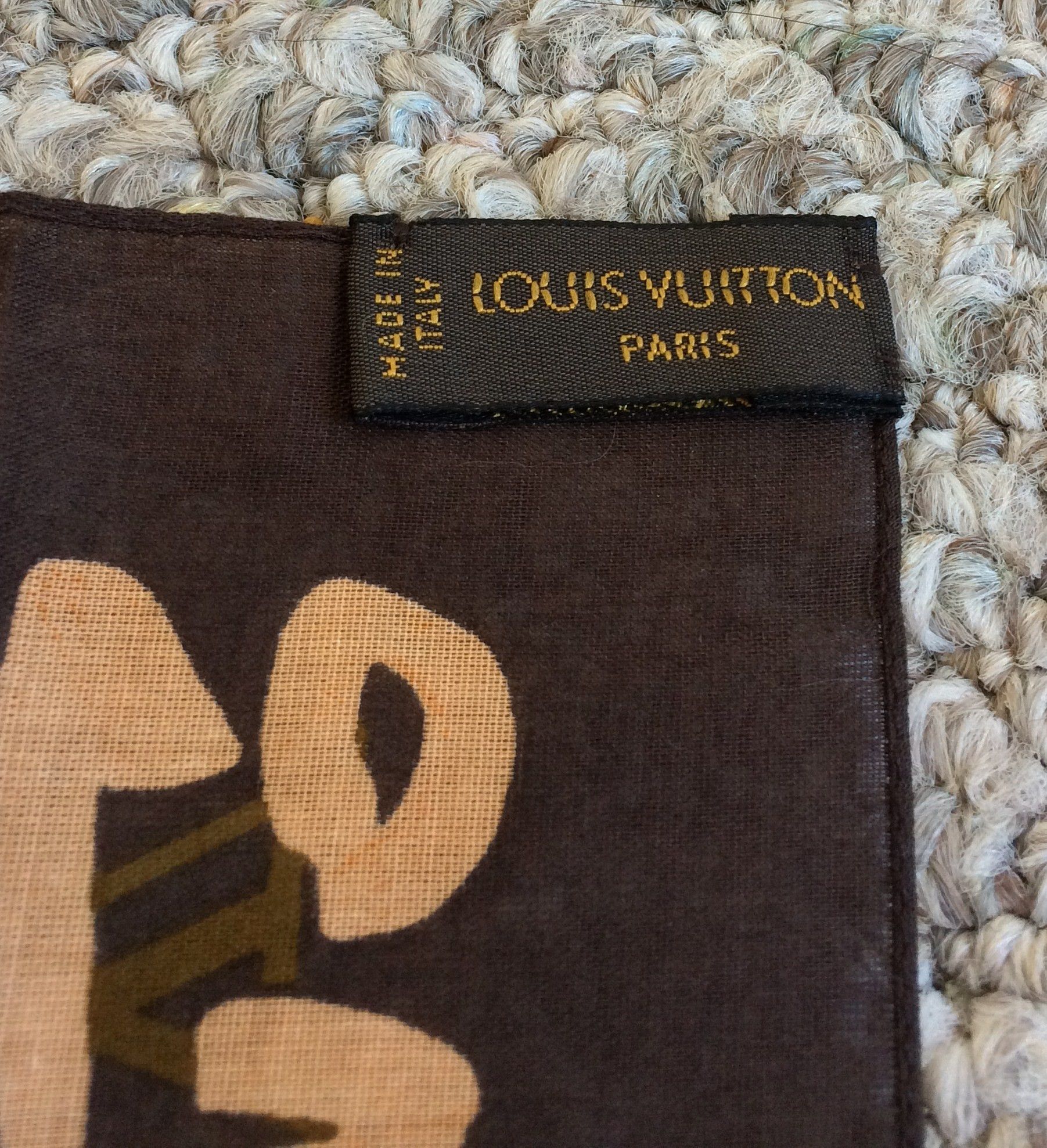 Louis Vuitton × Stephen Sprouse NEW S/S 2001 Louis Vuitton Sprouse Monogram Graffiti Scarf Size ONE SIZE - 6 Thumbnail