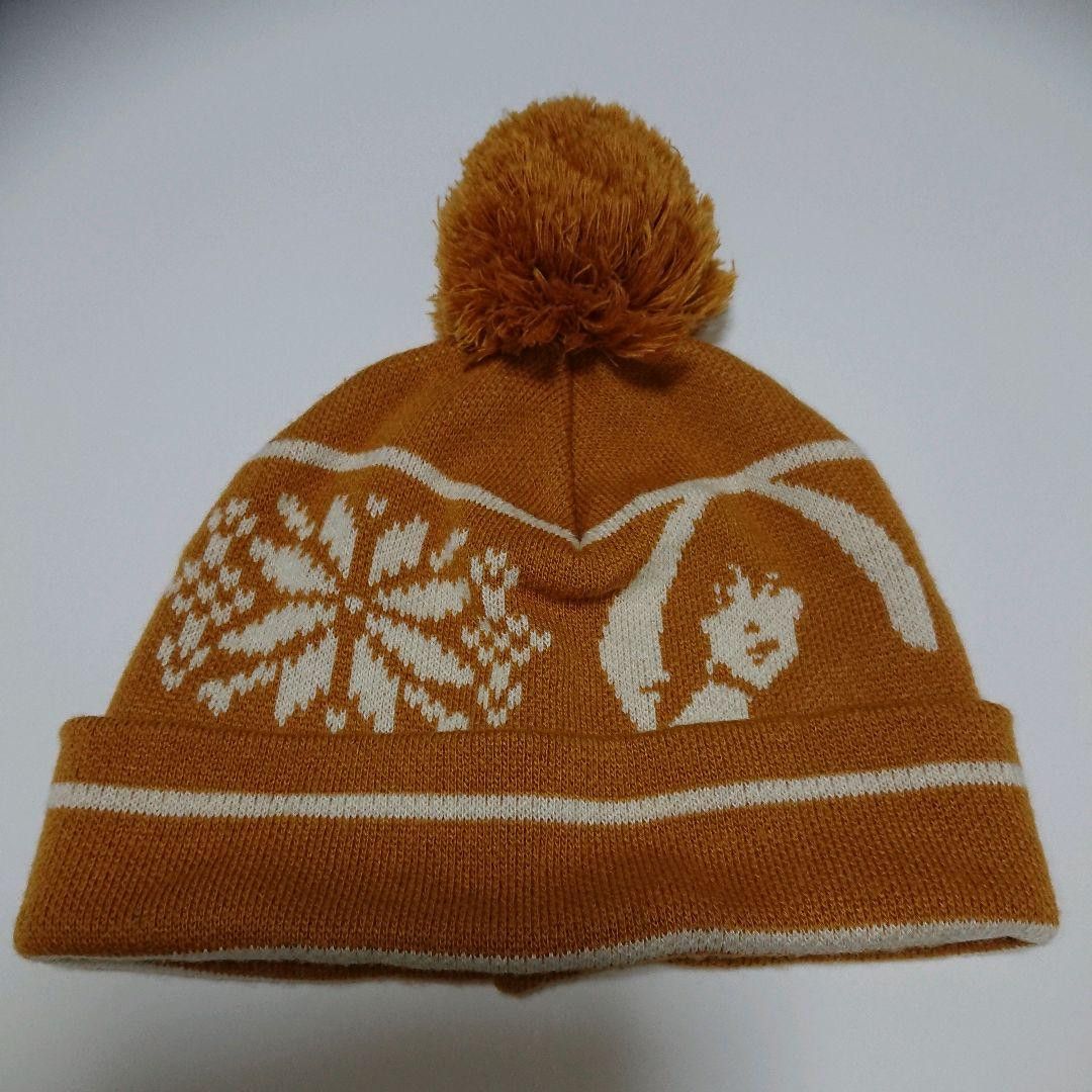 image of Hysteric Glamour Hysteric Woman Knit Beanie in Orange Camel, Men's