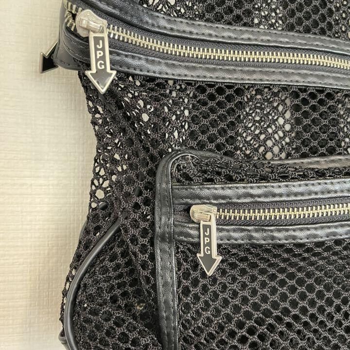 Jean Paul Gaultier Mesh Leather Backpack Size ONE SIZE - 2 Thumbnail