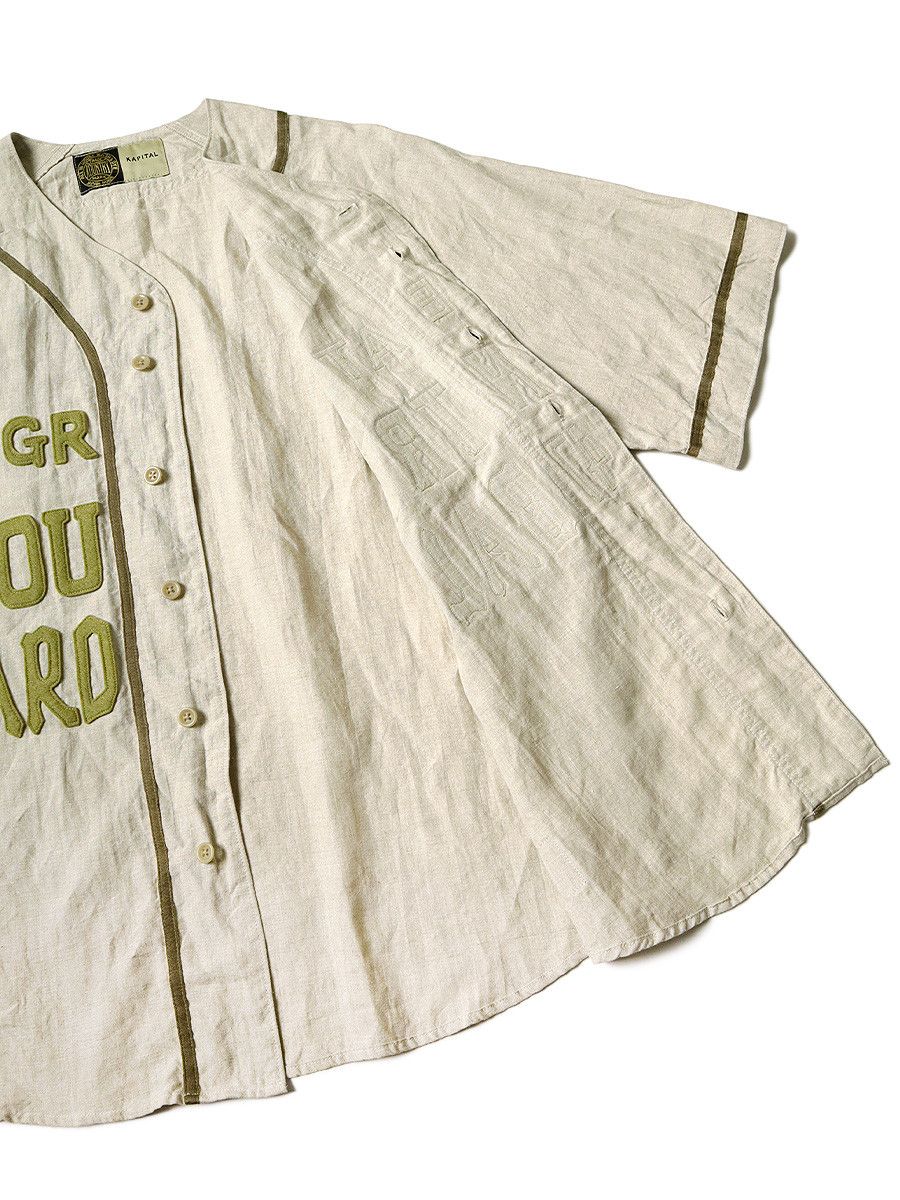 Kapital Kountry Kapital 2022 FW web only Linen GREAT KOUNTRY Baseball Shirt Size US L / EU 52-54 / 3 - 8 Thumbnail