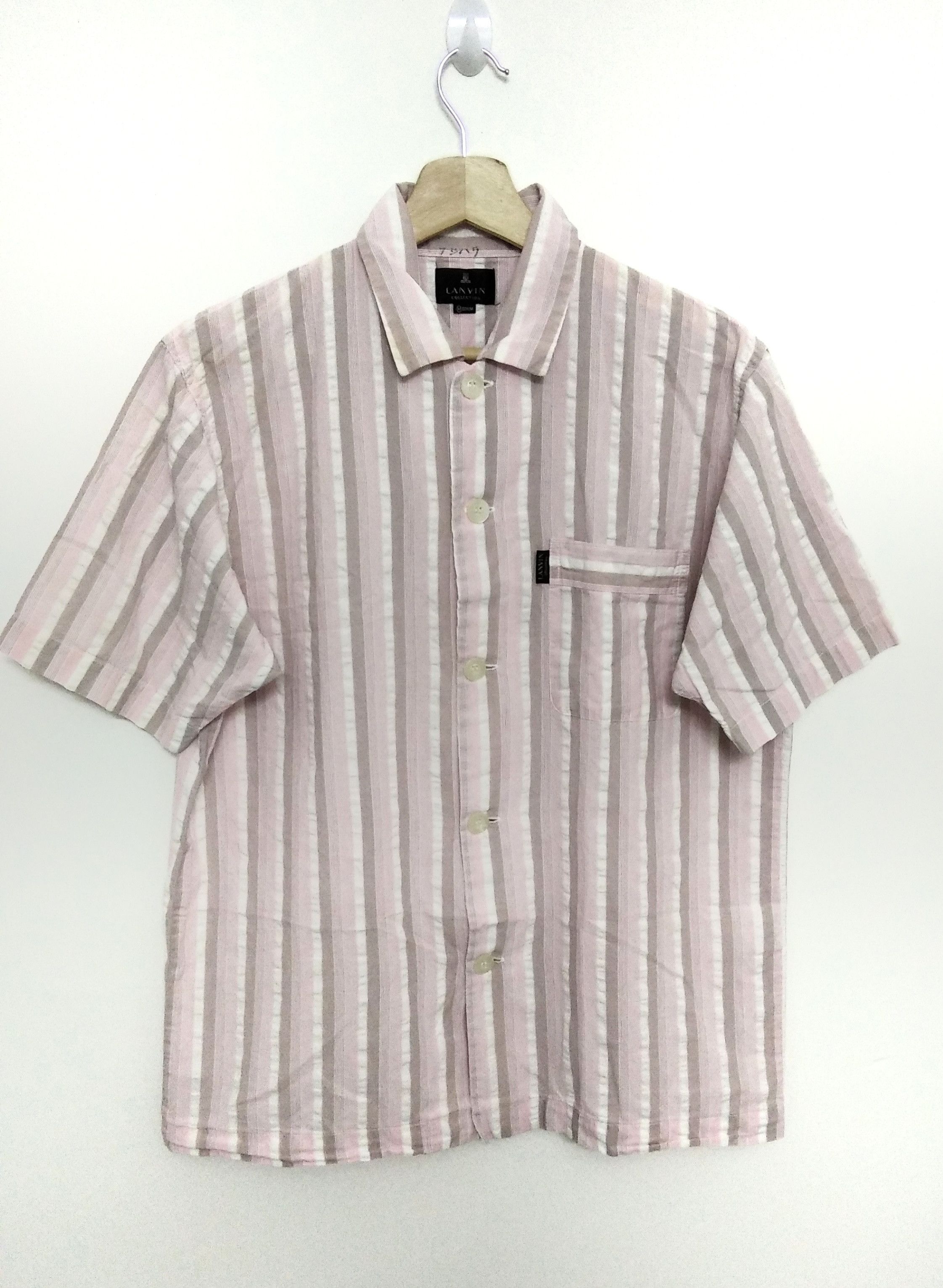image of Vintage Lanvin Button Up, Men's (Size Medium)