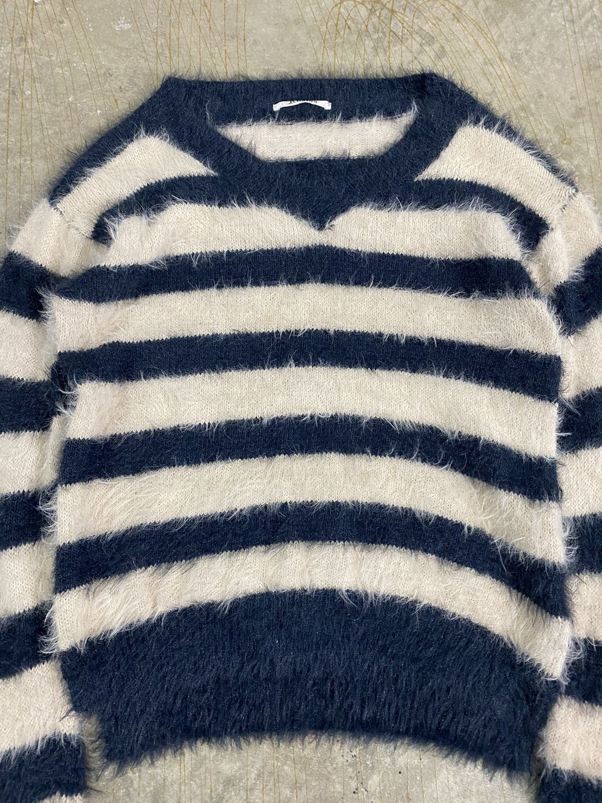 General Research Vtg Khalita Japan Shaggy Mohair border knit Size US M / EU 48-50 / 2 - 3 Thumbnail