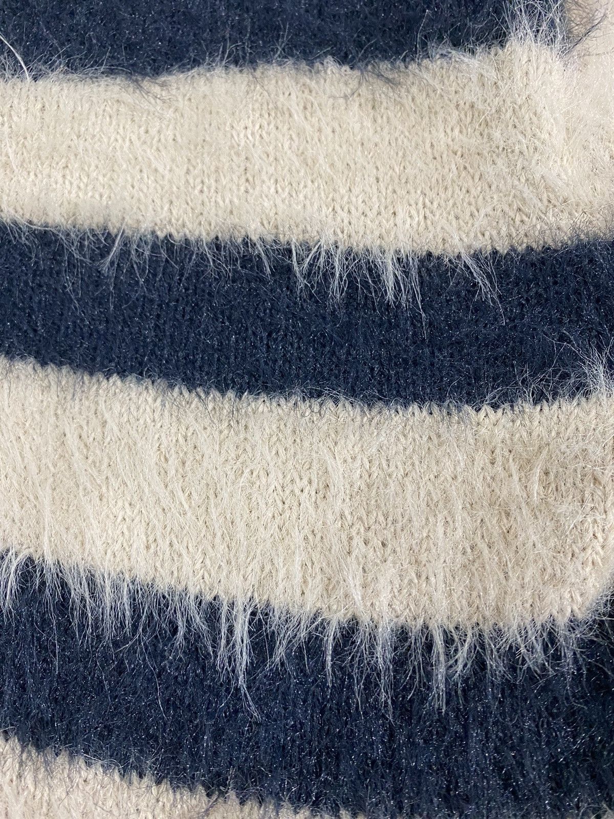 General Research Vtg Khalita Japan Shaggy Mohair border knit Size US M / EU 48-50 / 2 - 9 Thumbnail