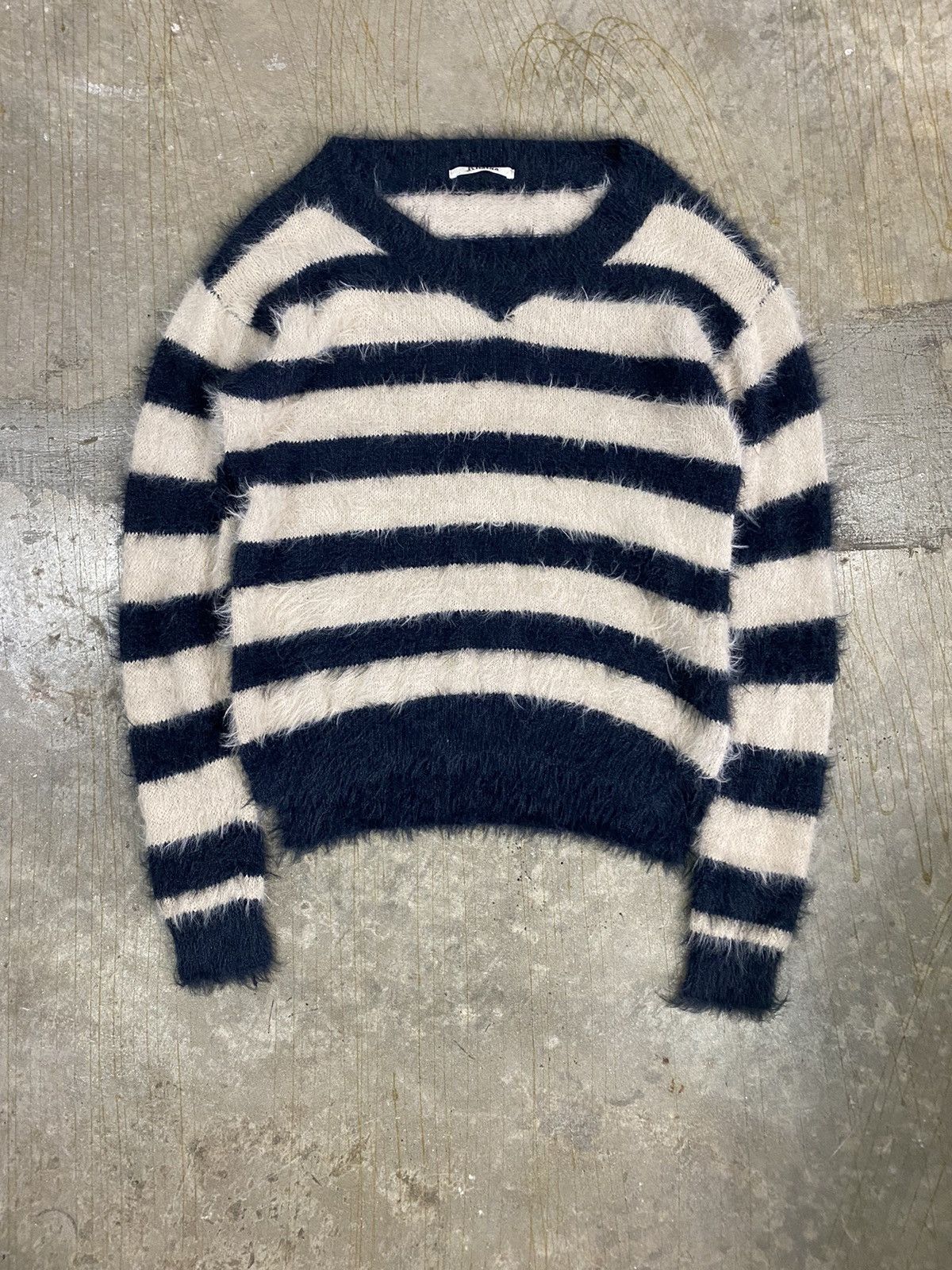 General Research Vtg Khalita Japan Shaggy Mohair border knit Size US M / EU 48-50 / 2 - 2 Thumbnail