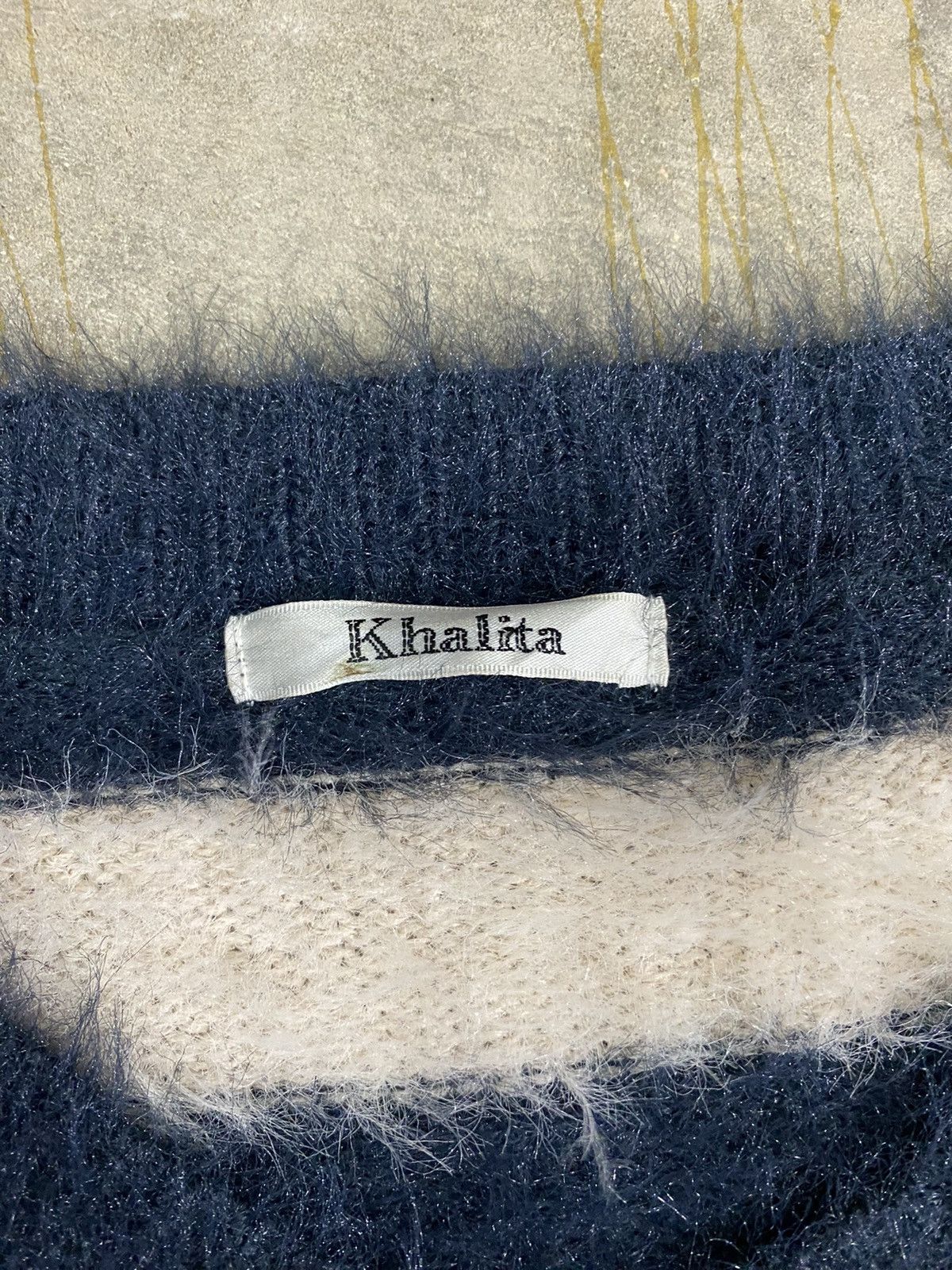 General Research Vtg Khalita Japan Shaggy Mohair border knit Size US M / EU 48-50 / 2 - 10 Thumbnail