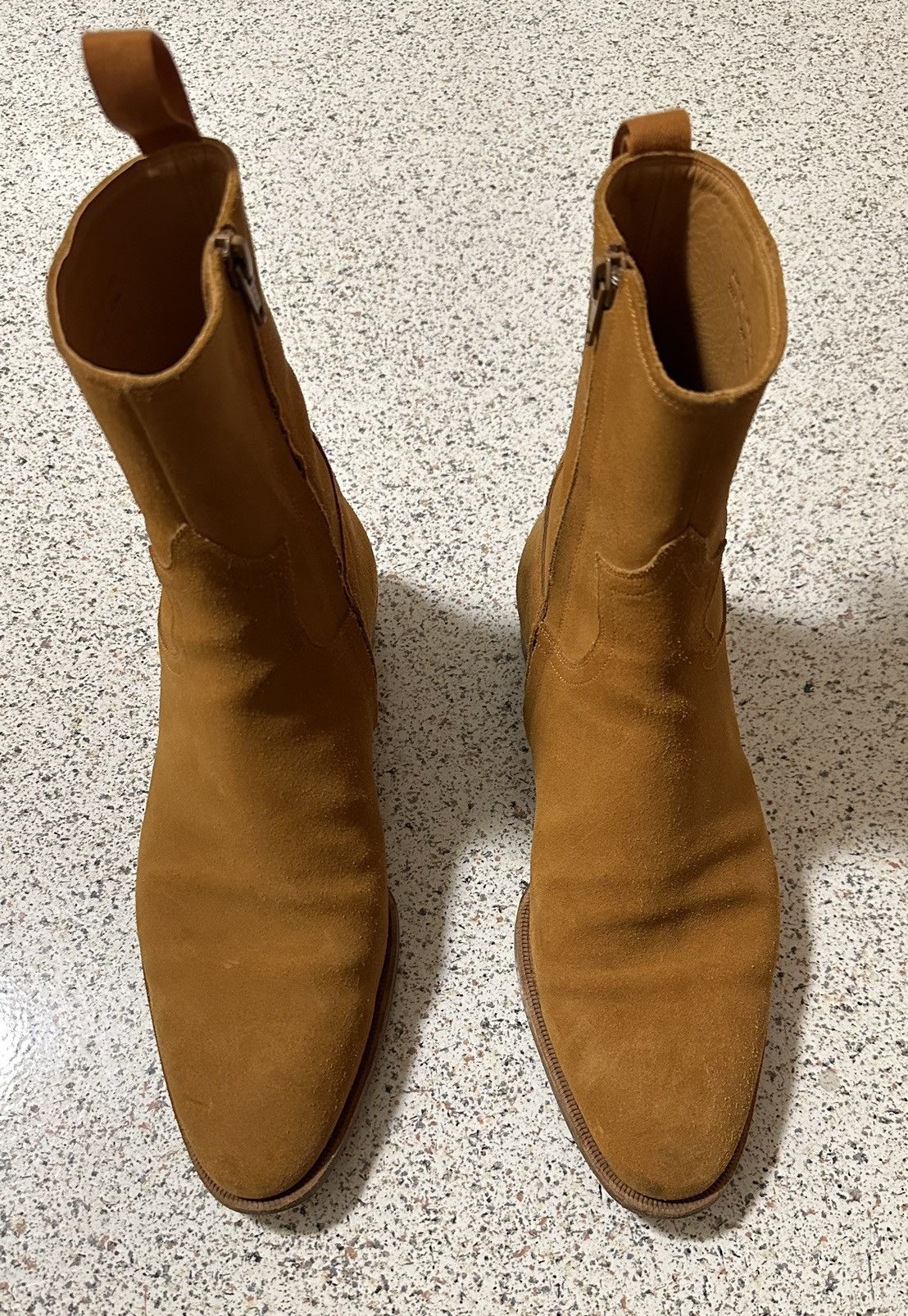 image of Story Et Fall Line Side Zip Boot in Tobacco Brown, Men's (Size 8)