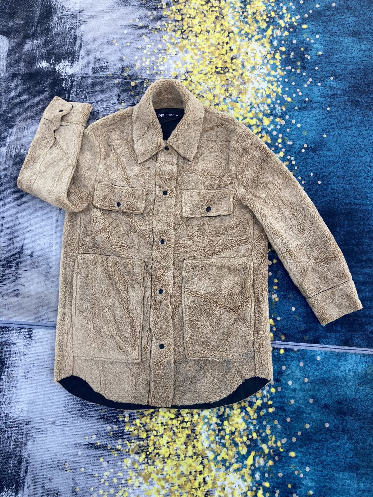 Zara ZARA SHERPA WESTERN JACKET Size US L / EU 52-54 / 3 - 1 Thumbnail