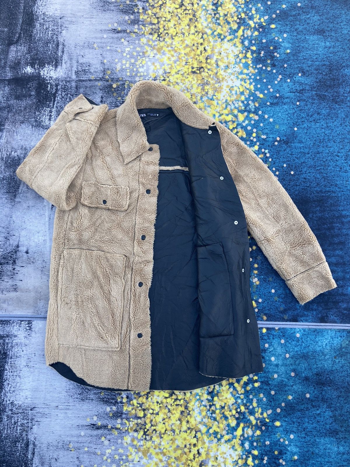 Zara ZARA SHERPA WESTERN JACKET Size US L / EU 52-54 / 3 - 2 Thumbnail