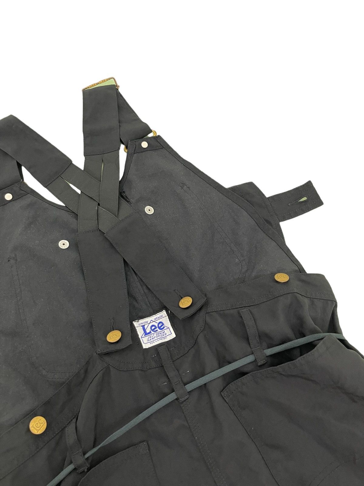 Lee Lee Union Made Nylon Carpenter Overalls 5🟦 Size US 36 / EU 52 - 12 Thumbnail