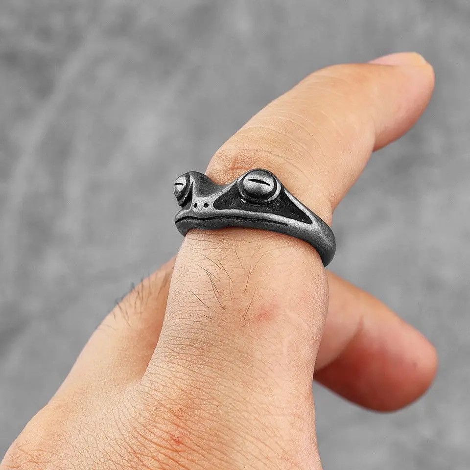 Jewelry Unique Cool Frog Ring Size ONE SIZE - 2 Thumbnail