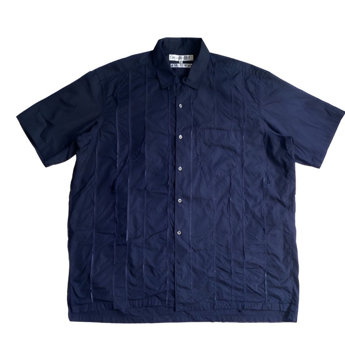 Comme des Garcons × Comme des Garcons SHIRT Distressed Virtical Patch Oversize Shirt Size US L / EU 52-54 / 3 - 2 Thumbnail