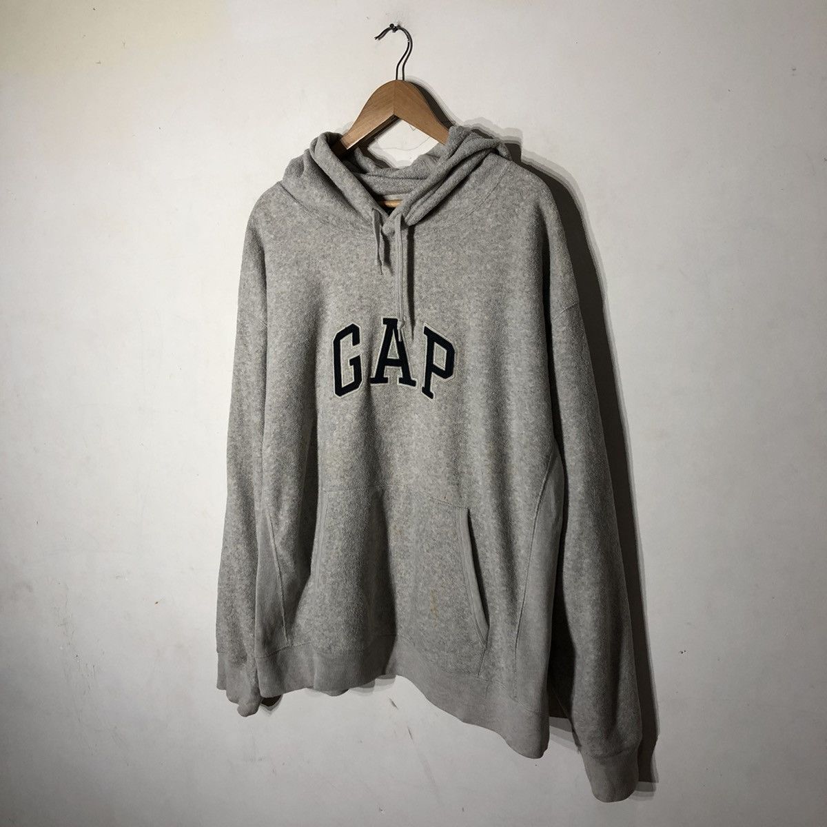 Gap 🔥VINTAGE HOODIE BABY GREY GAP BIG LOGO SPELL OUT PULL OVER Size US XL / EU 56 / 4 - 2 Thumbnail