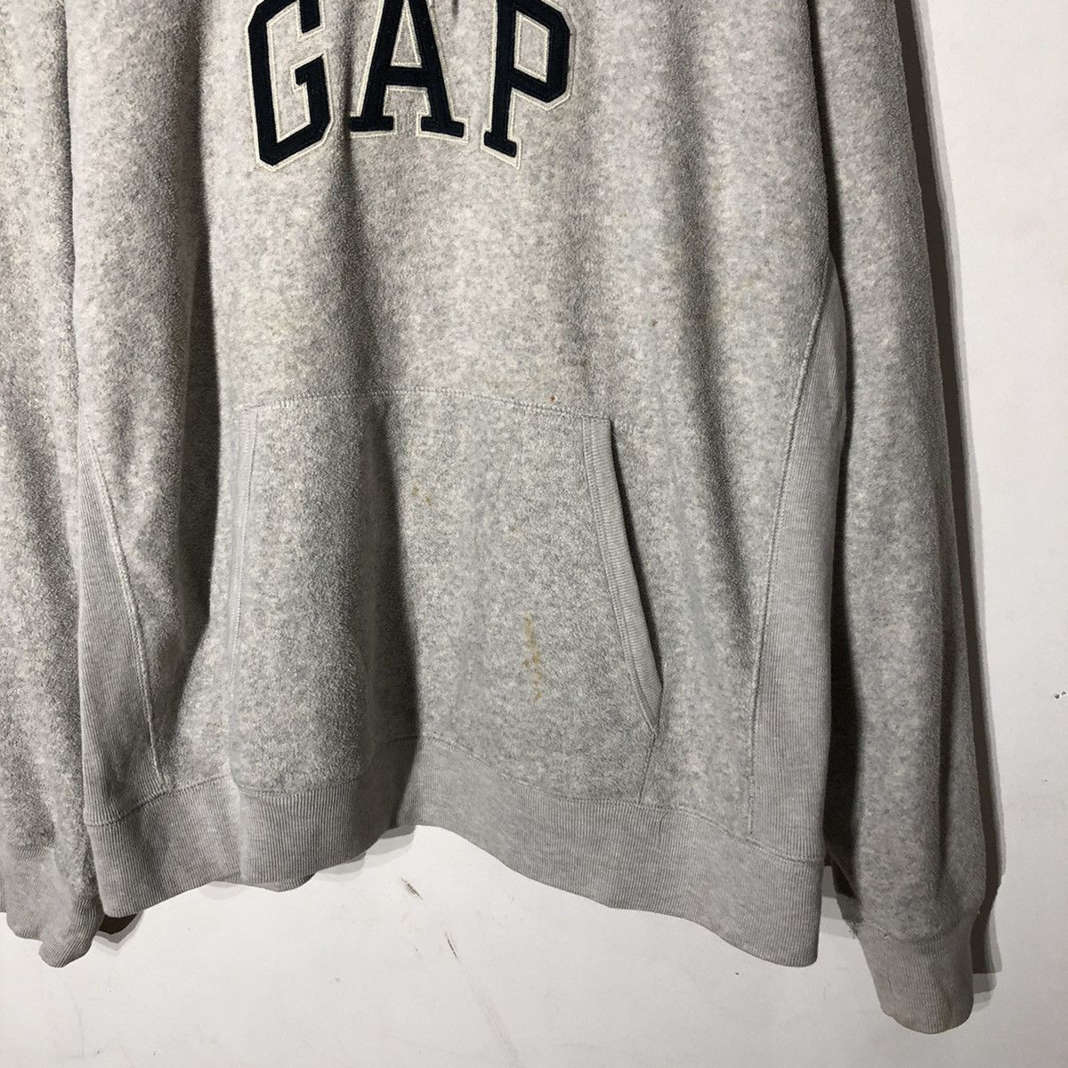 Gap 🔥VINTAGE HOODIE BABY GREY GAP BIG LOGO SPELL OUT PULL OVER Size US XL / EU 56 / 4 - 5 Thumbnail