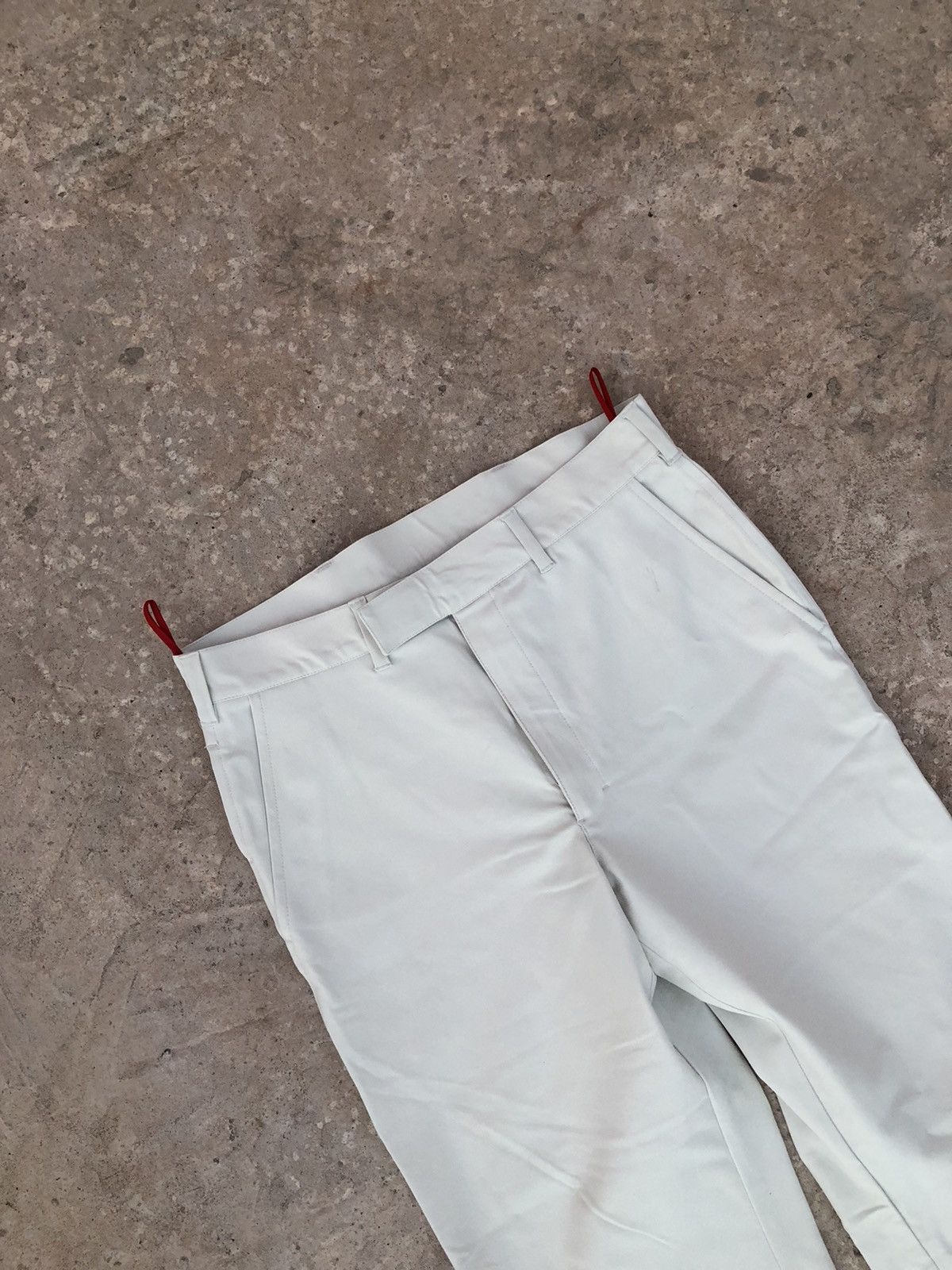 image of Prada Gabardine Trousers in Cream, Men's (Size 30)