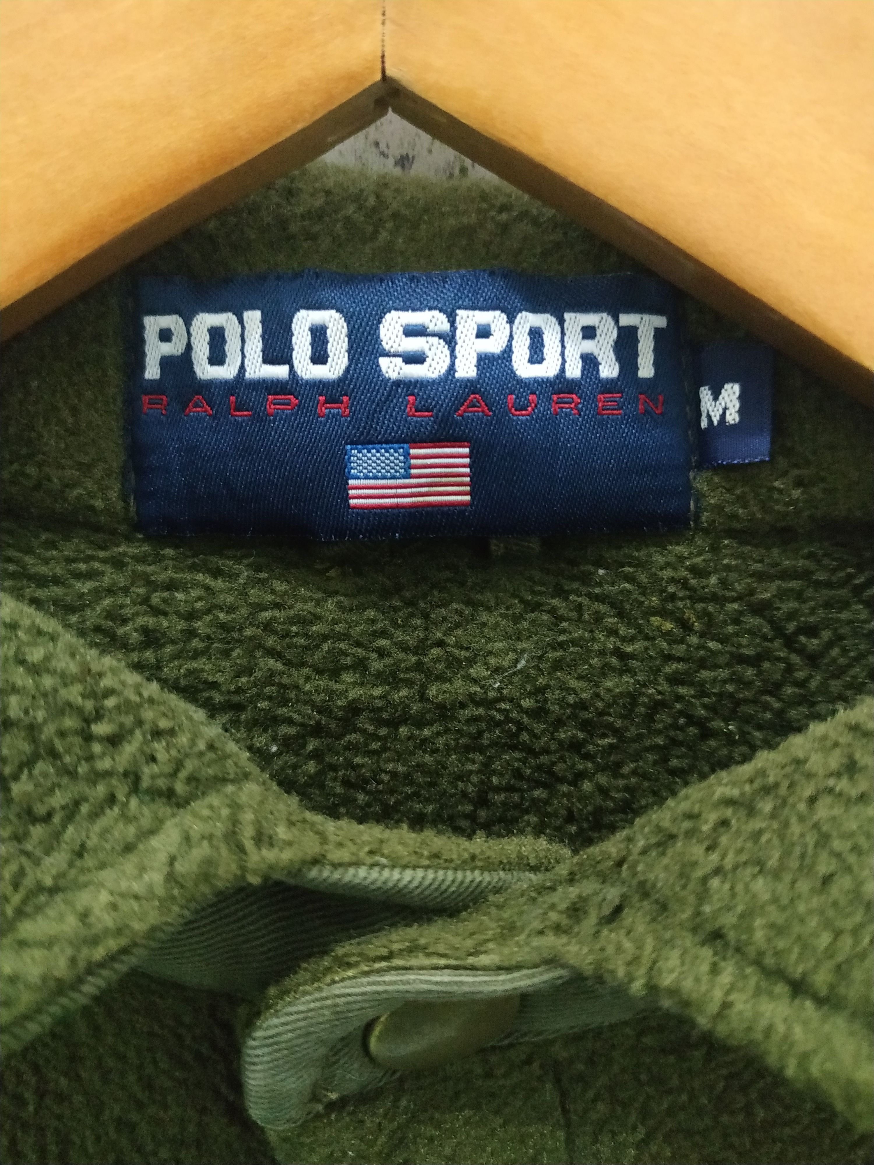 Polo Ralph Lauren × Ralph Lauren × Vintage Polo Sport Ralph Lauren Fleece Sweatshirt Jacket Size US M / EU 48-50 / 2 - 5 Thumbnail