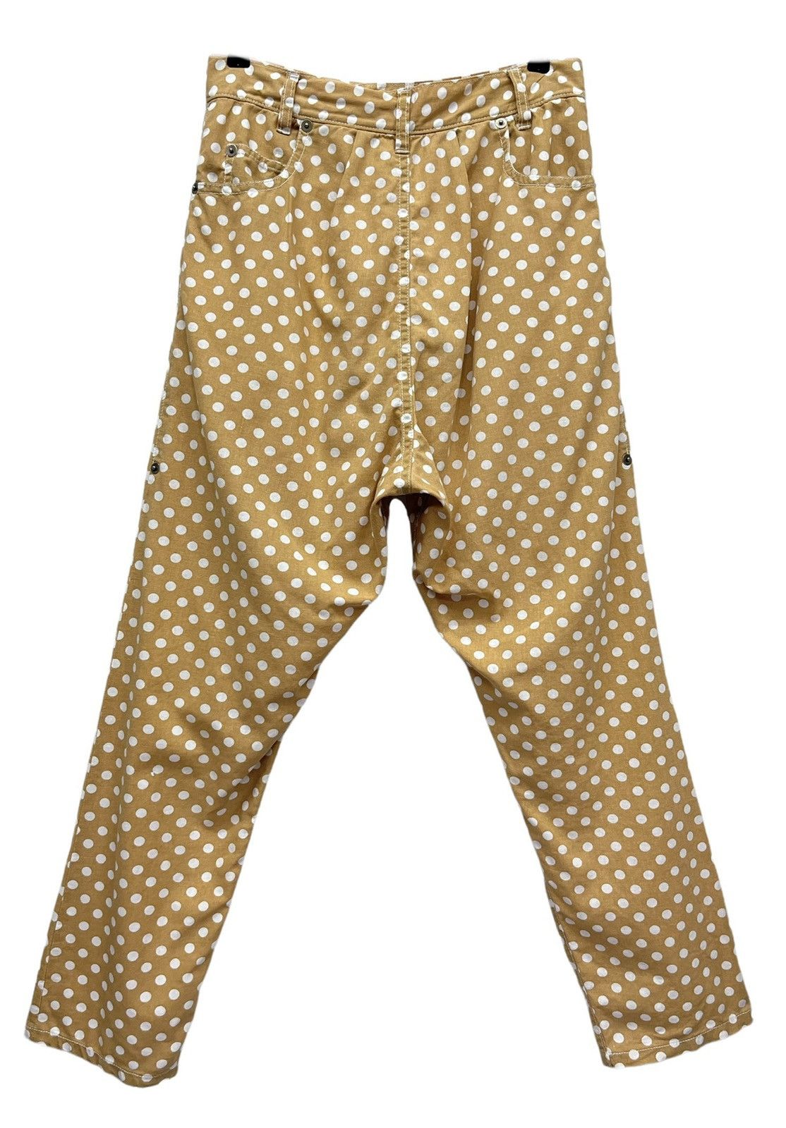 Issey Miyake ISSEY MIYAKE MERCIBEAUCOUP Polka Dot Drop Crotch Hemp Pants Size US 29 - 5 Thumbnail