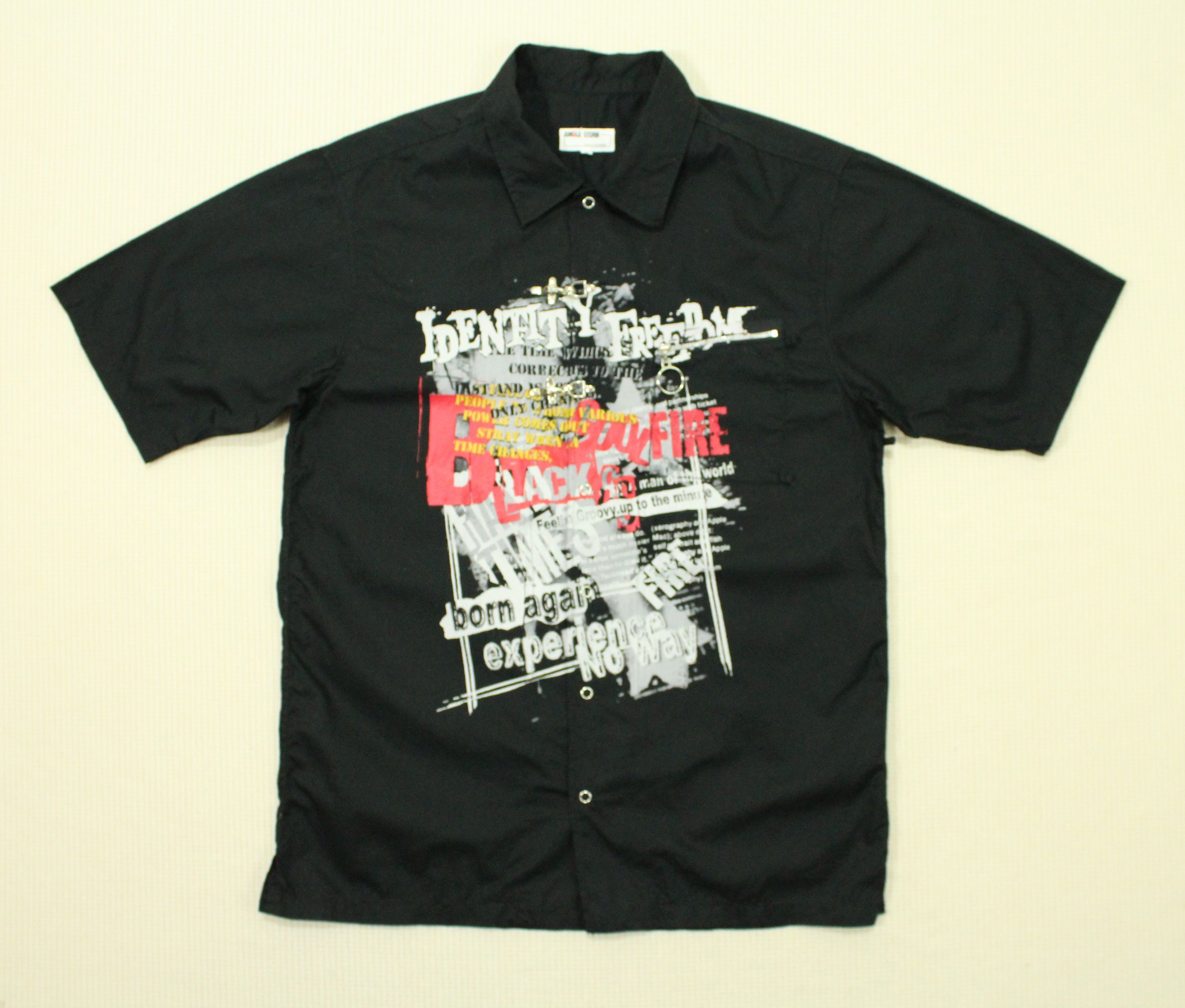 Hysteric Glamour × Japanese Brand × Tornado Mart JUNGLE STORM Shirt Punk Emo Grunge Skater Size US L / EU 52-54 / 3 - 6 Thumbnail