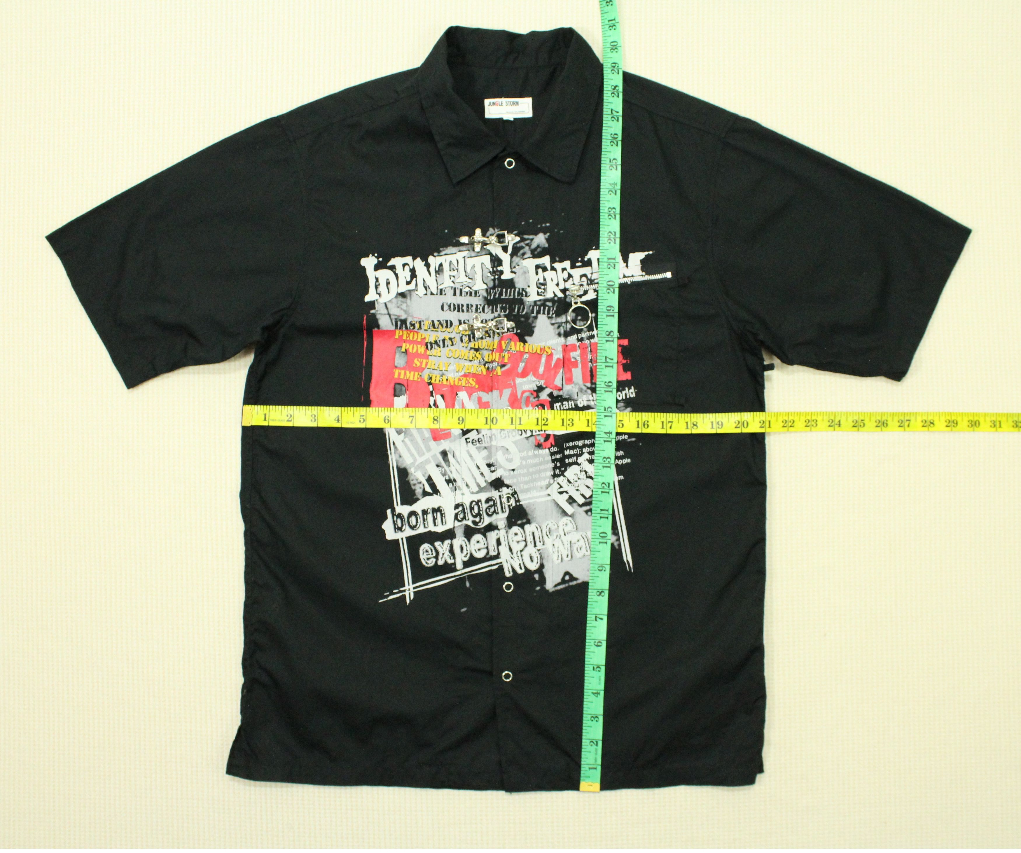 Hysteric Glamour × Japanese Brand × Tornado Mart JUNGLE STORM Shirt Punk Emo Grunge Skater Size US L / EU 52-54 / 3 - 14 Thumbnail