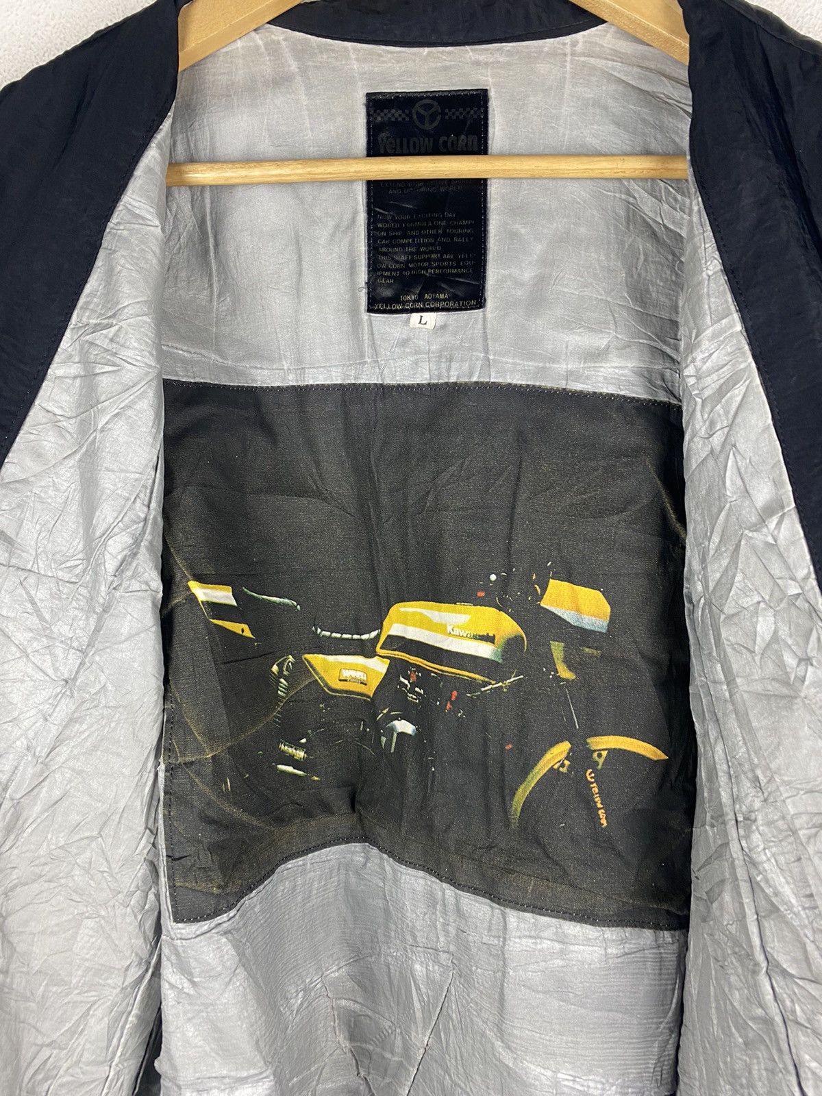 Vintage × YELLOW CORN YELLOW CORN KENNY ROBERT SUPER BIKE RACE JACKET Size US L / EU 52-54 / 3 - 11 Thumbnail