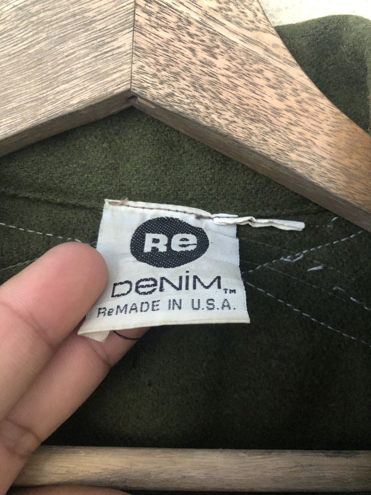 Japanese Brand RE Denim Hybrid Wool Army Jacket Size US L / EU 52-54 / 3 - 9 Thumbnail