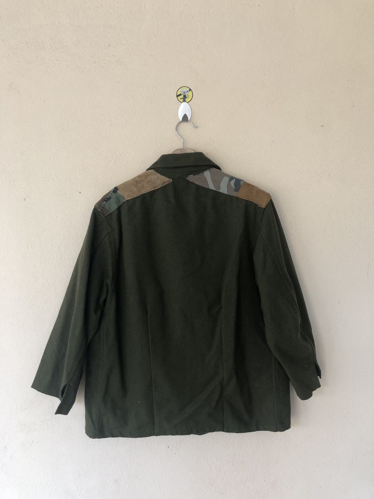 Japanese Brand RE Denim Hybrid Wool Army Jacket Size US L / EU 52-54 / 3 - 2 Thumbnail