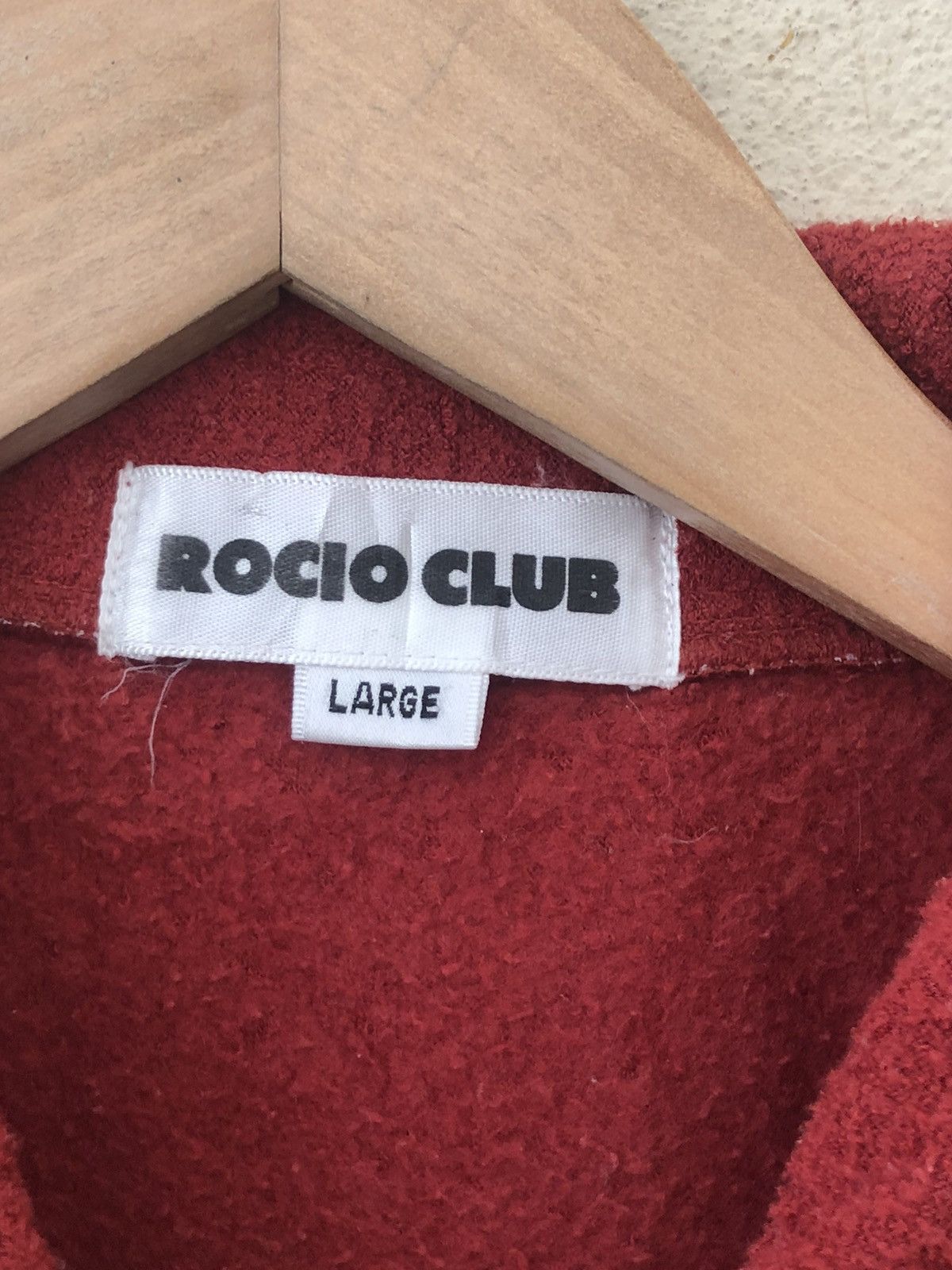 Japanese Brand × Vintage ROCIO CLUB RED FLEECE Size US L / EU 52-54 / 3 - 6 Thumbnail