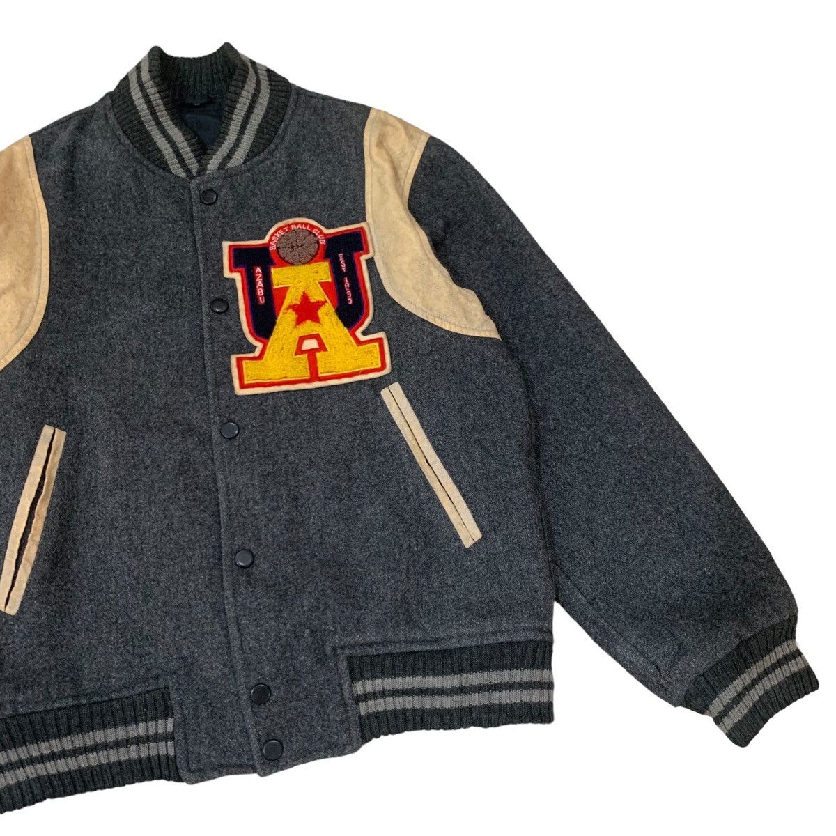 Vintage Vintage Basket Ball Club Wool Varsity Jacket Size US M / EU 48-50 / 2 - 8 Thumbnail