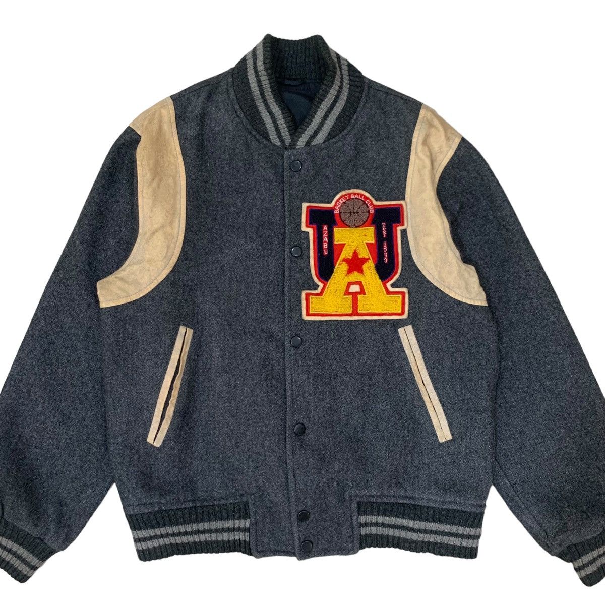 Vintage Vintage Basket Ball Club Wool Varsity Jacket Size US M / EU 48-50 / 2 - 5 Thumbnail