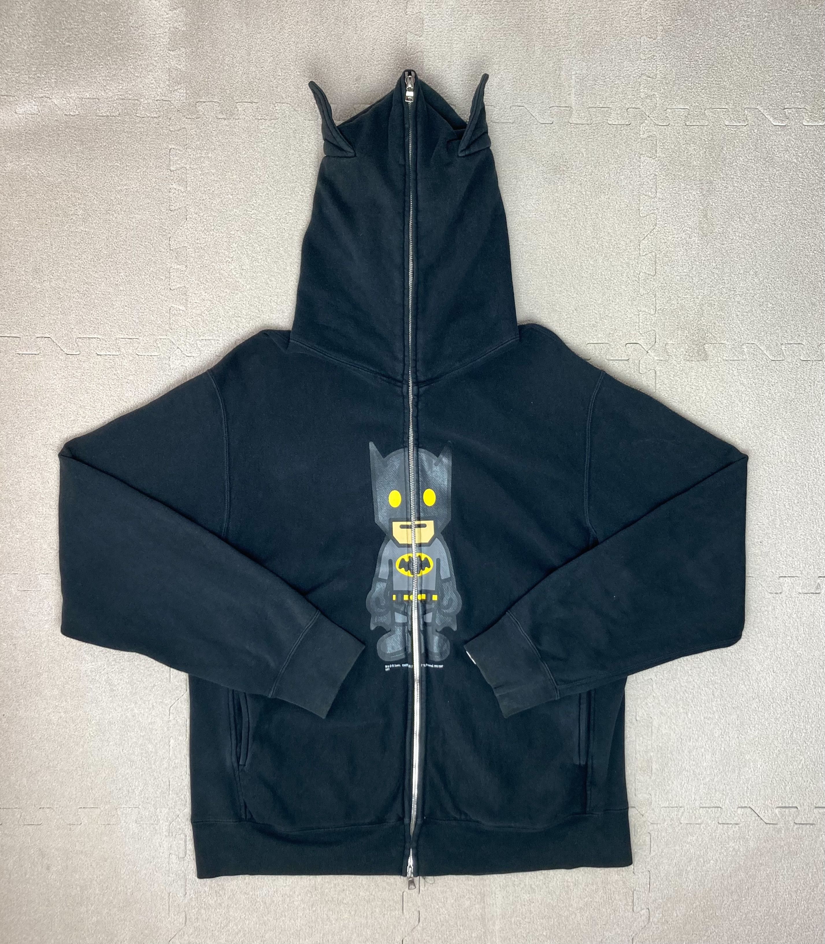 BAPE x DC Batman Full Zip Hoodie Black